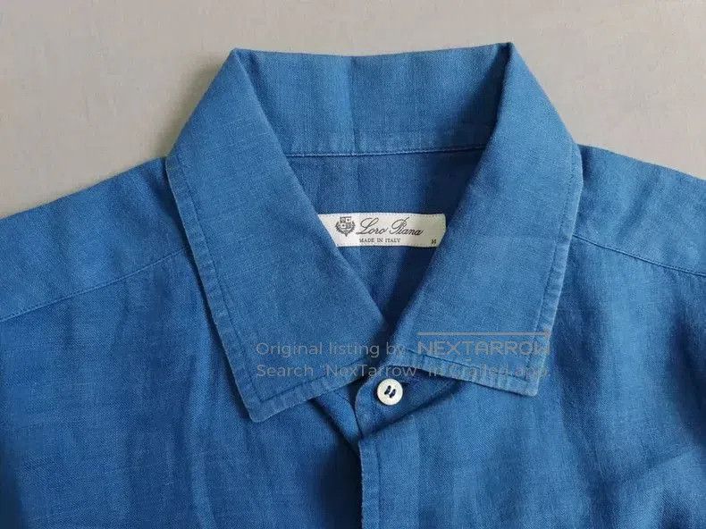 Loro Piana Loro Piana Men's Linen Short Sleeve Shirt. Size US M / EU 48-50 / 2 - 3 Thumbnail