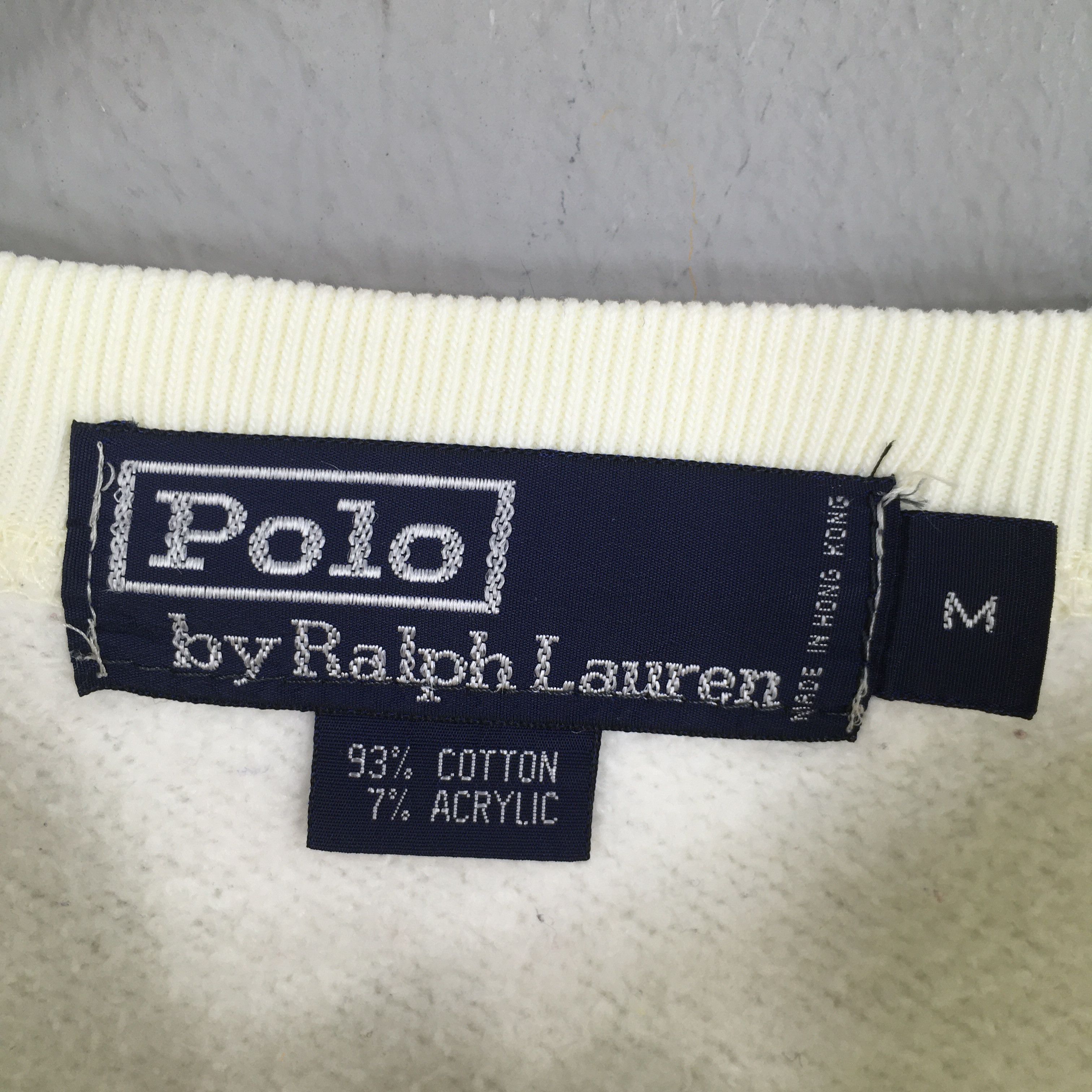 Polo Ralph Lauren × Ralph Lauren × Vintage Vintage 90s Polo Bear Ralph Lauren Casual Sweatshirt Medium Size US M / EU 48-50 / 2 - 5 Thumbnail