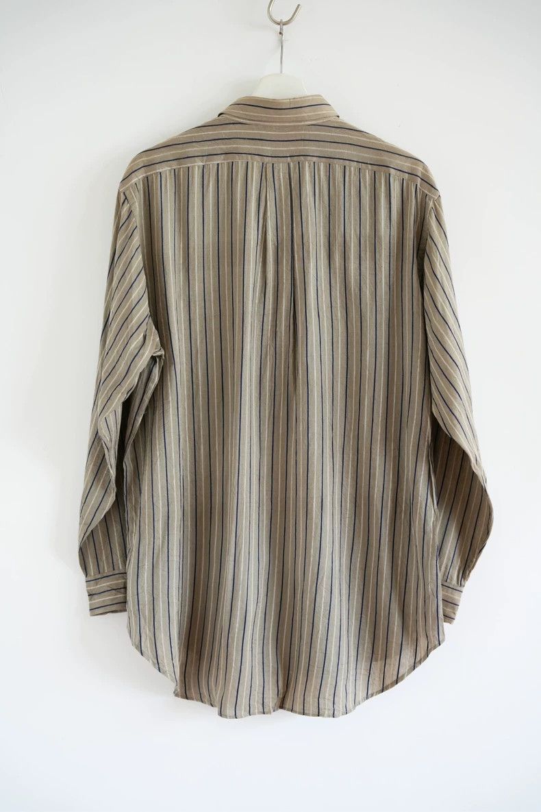 Yohji Yamamoto Yohji Yamamoto 01 SS silk striped shirt 2504-Nextarrow Size US L / EU 52-54 / 3 - 2 Thumbnail
