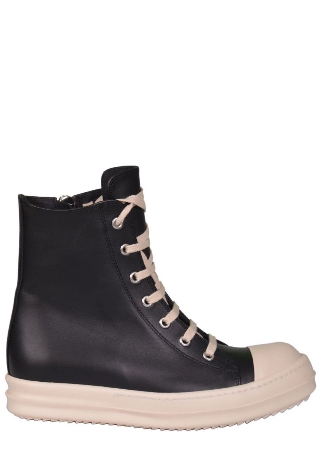 Rick Owens Last Size Rick Owens Leather Hi-Top Sneakers Size US 6 / IT 36 - 1 Thumbnail