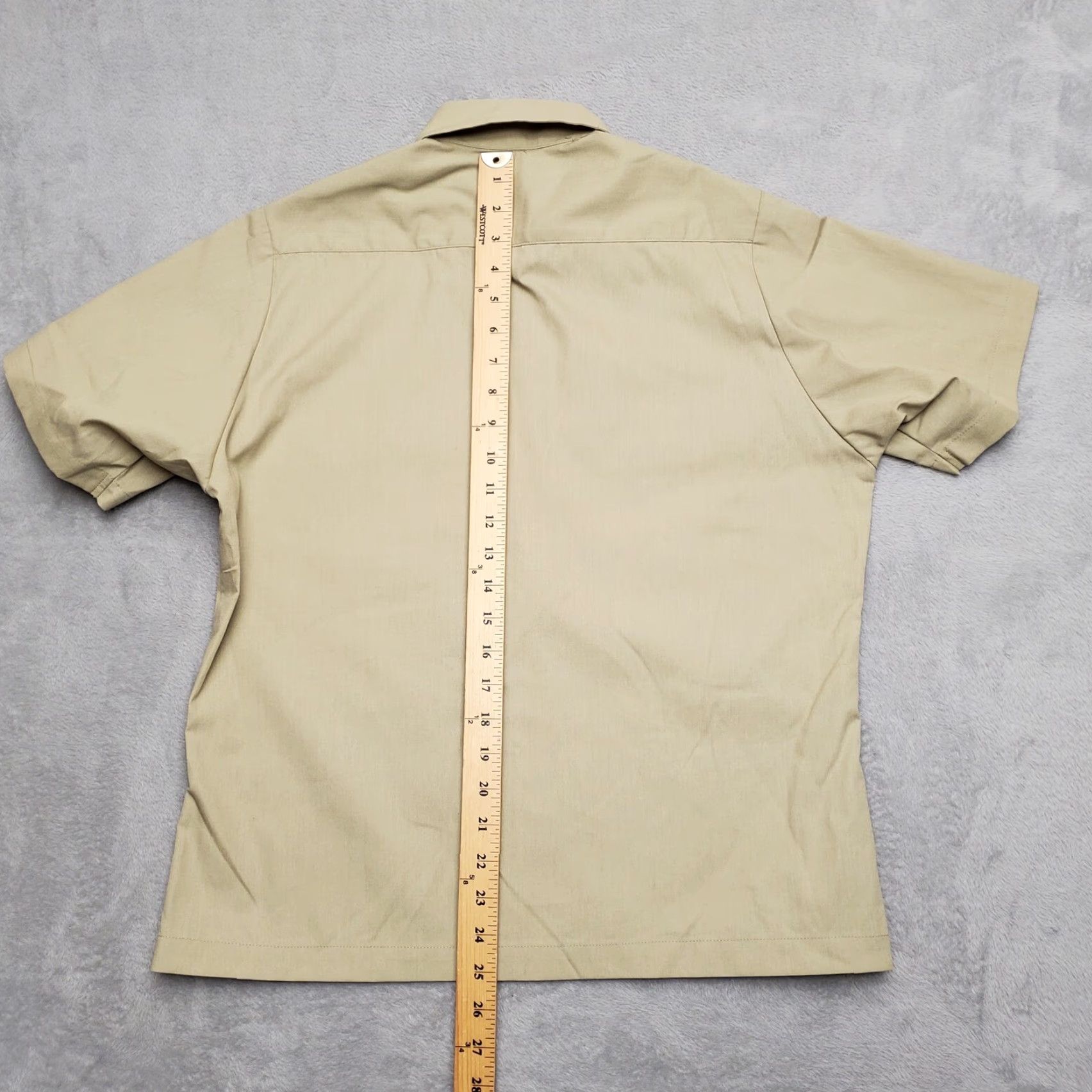 Vintage VINTAGE EXECUTIVE APPAREL, INC. Shirt Womens 12 Beige Safari Western Utility Forrest Park Marine SS Collared Pockets UV Basic Outdoor Casual Size XL / US 12-14 / IT 48-50 - 6 Thumbnail
