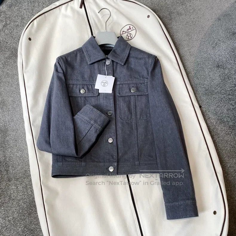 Hermes Hermes Classic gray denim jacket Size XS / US 0-2 / IT 36-38 - 1 Thumbnail