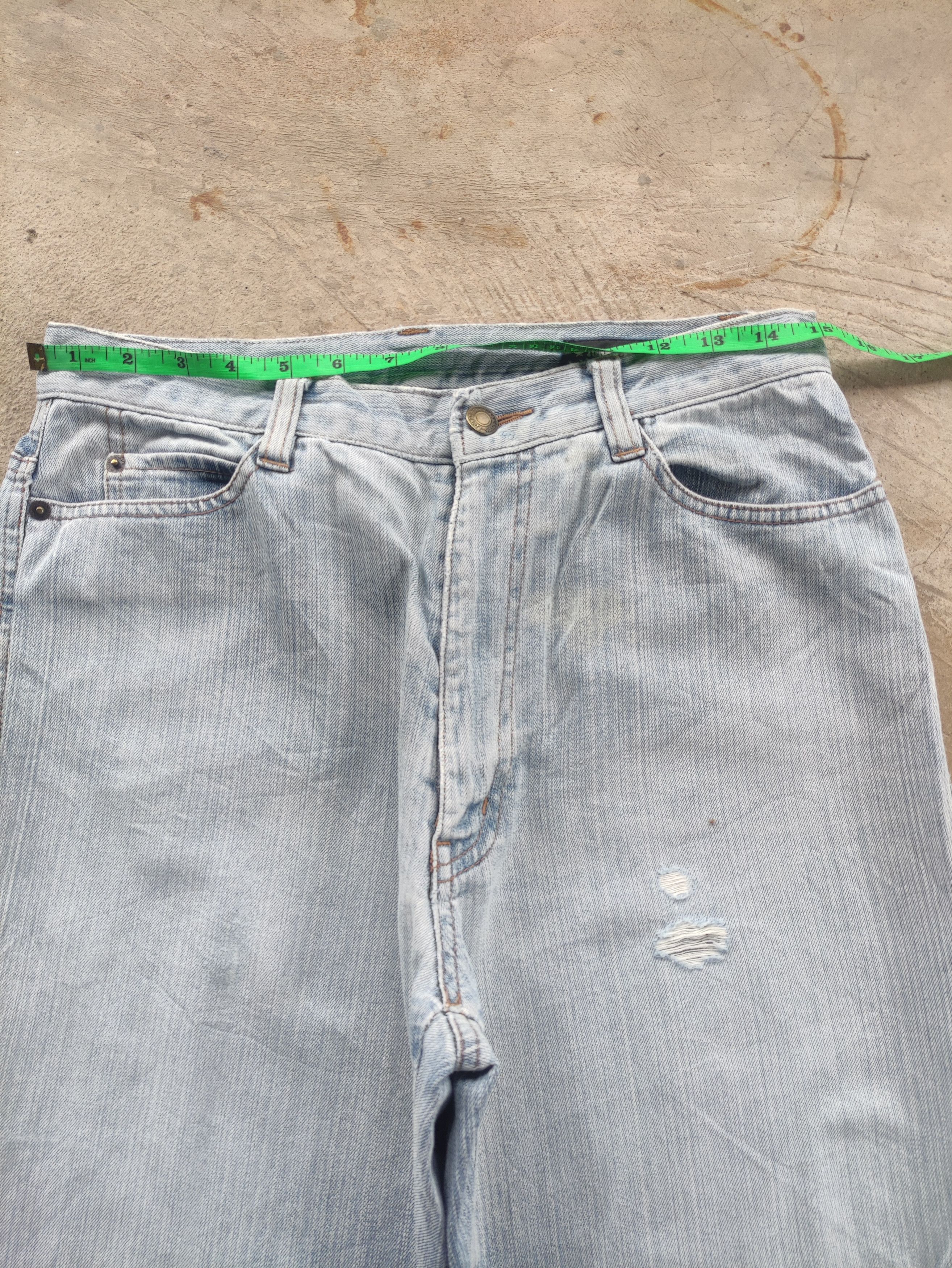 Japanese Brand Vintage Japanese Flare Denim Distressed Faded Denim Size US 30 / EU 46 - 6 Thumbnail