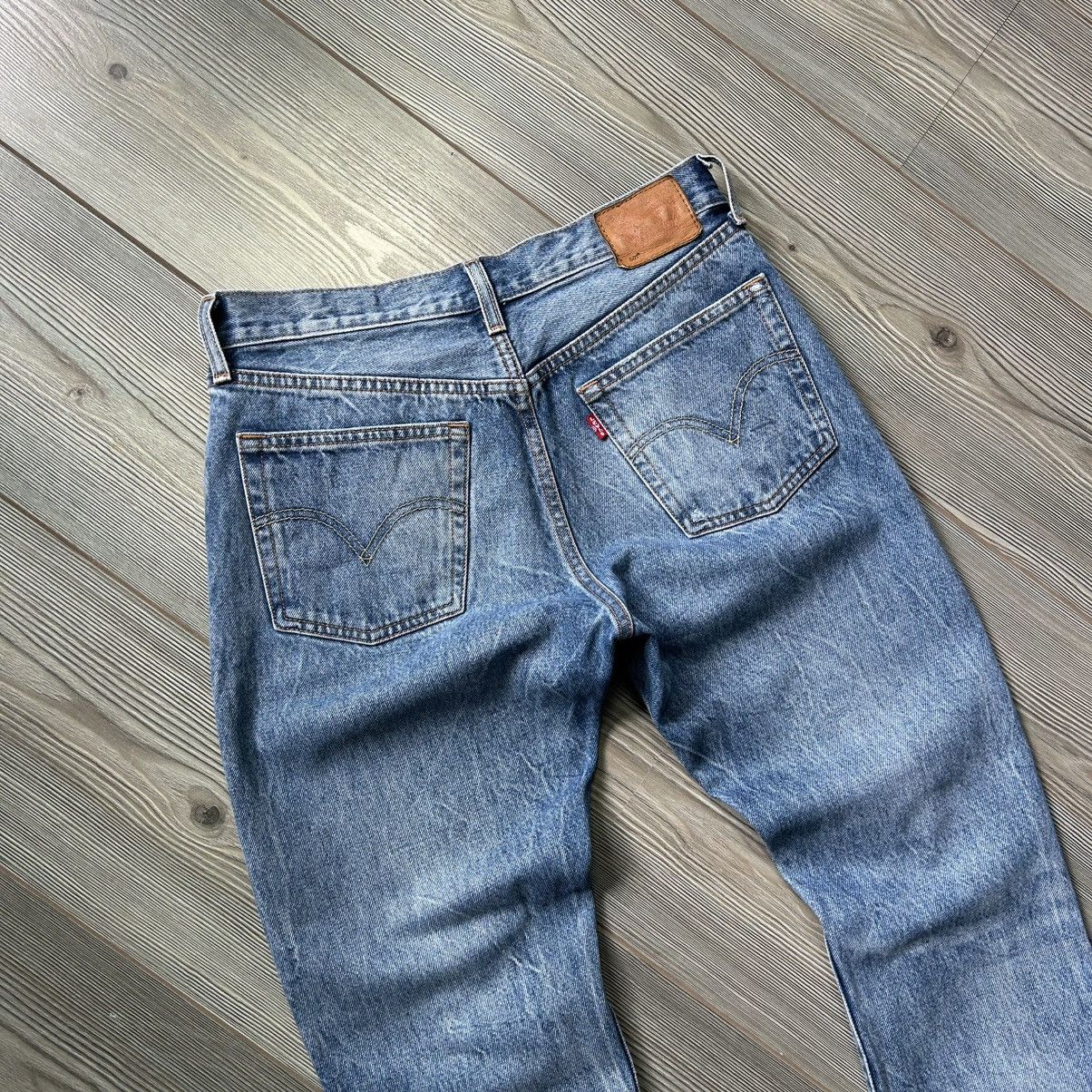 Levi's Levi’s 501 Selvedge Distressed Denim Jeans Size 27" / US 4 / IT 40 - 13 Thumbnail