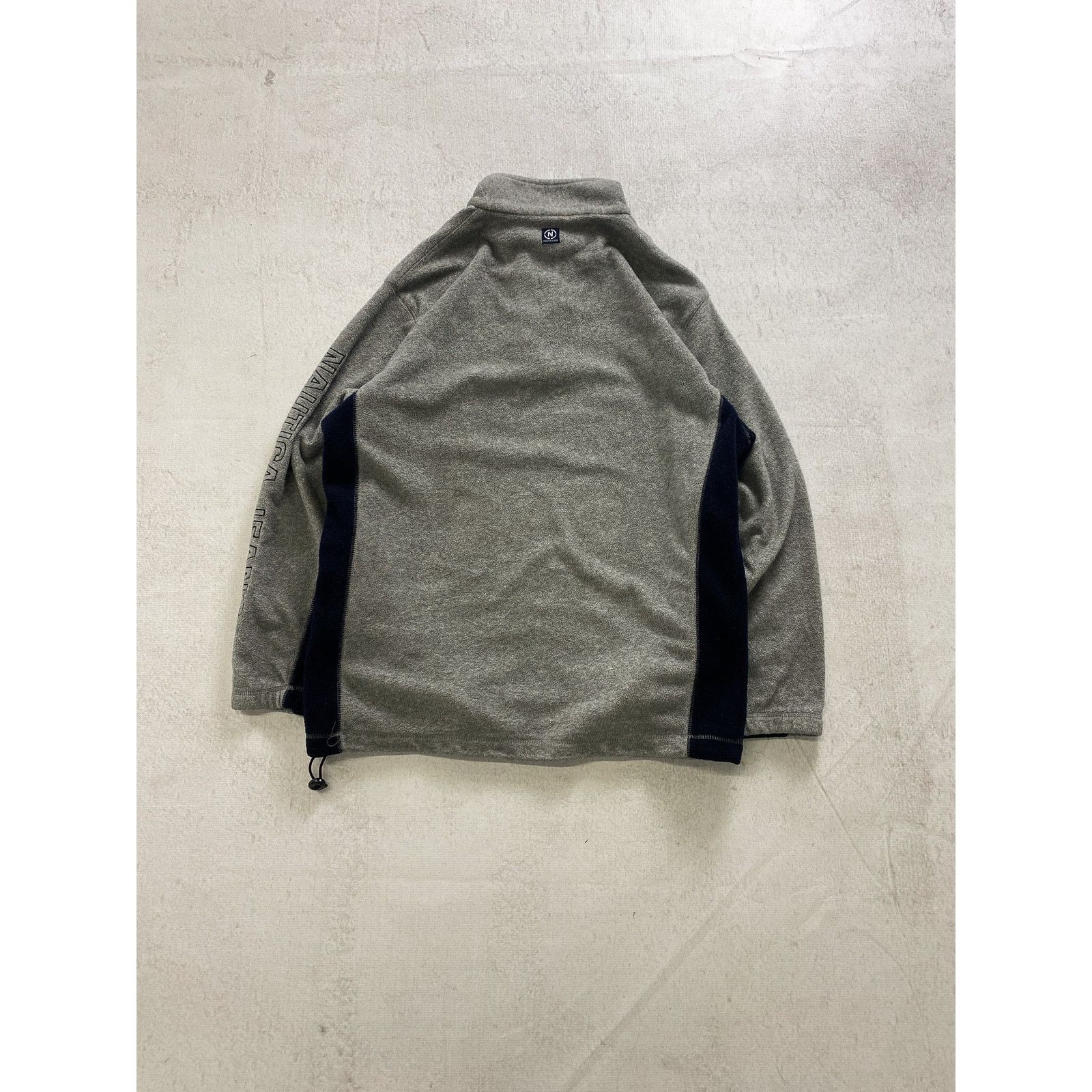 Nautica Vintage 90s Nautica Grey Fleece Sweatshirt - Men's Medium Size US M / EU 48-50 / 2 - 2 Thumbnail