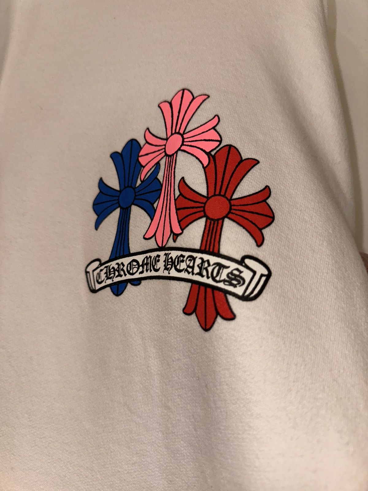 Chrome Hearts Chrome Hearts Multi Color Cemetery Cross Hoodie White Size US L / EU 52-54 / 3 - 3 Thumbnail