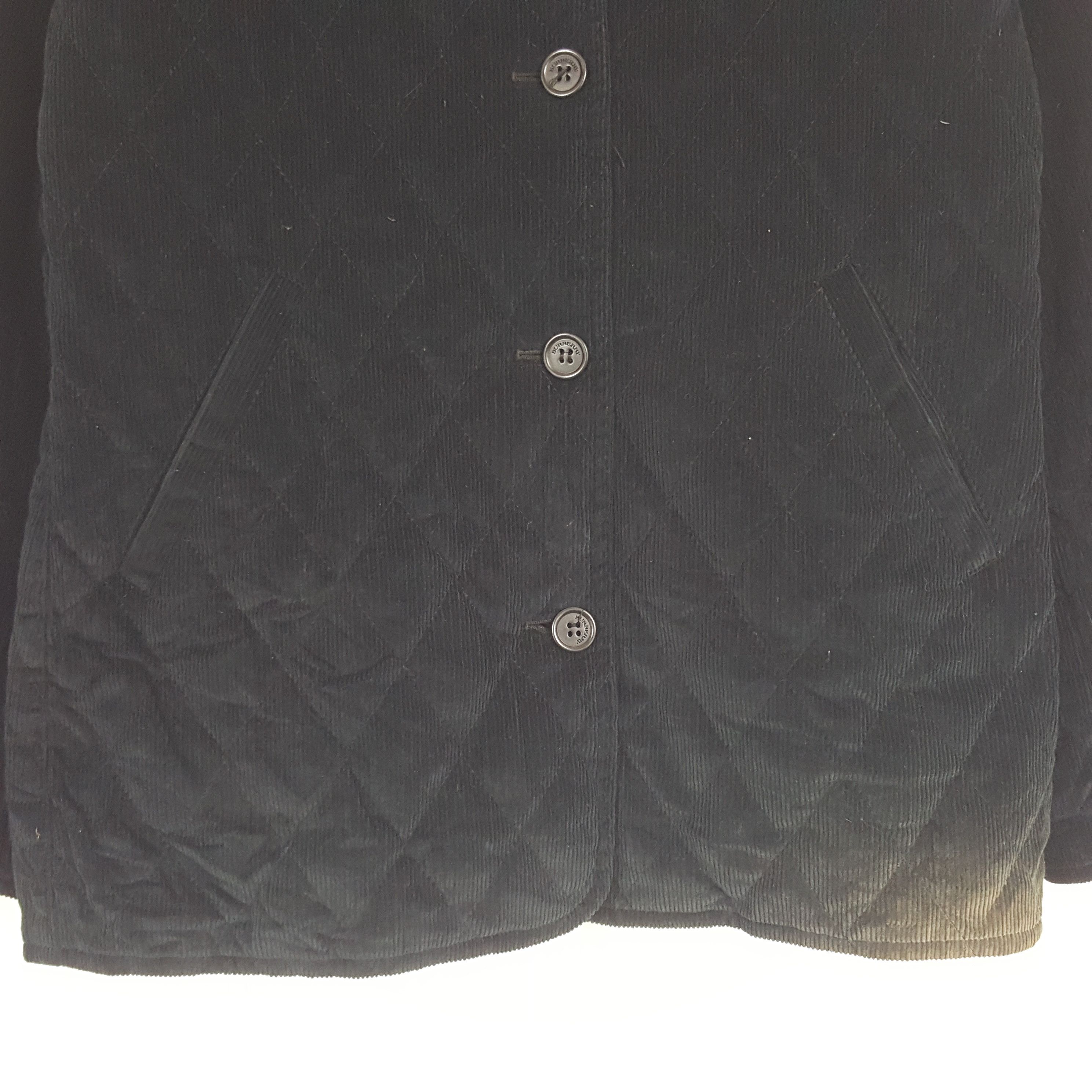 Burberry × Vintage Vintage Burberry London Velvet Custom Logo Button Up Jacket Size S / US 4 / IT 40 - 4 Thumbnail