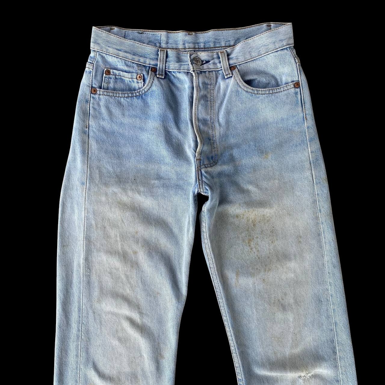 Levi's Vintage Clothing Vintage 90s Levi's 501 Distressed Dirty Wash Faded Grunge Size US 29 - 4 Thumbnail