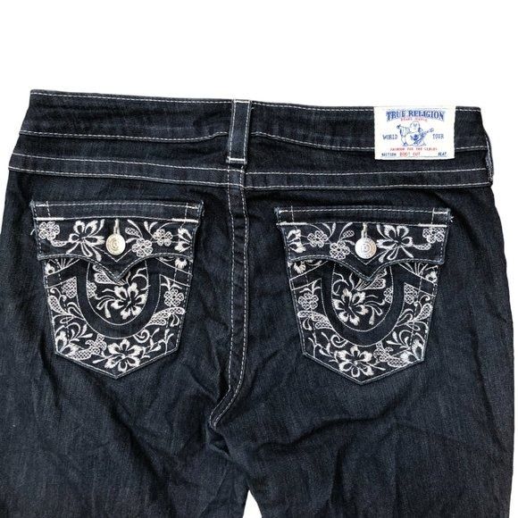 True Religion Vintage True Religion Jeans Size 32 BOOT CUT Embroidered Size US 32 / EU 48 - 7 Thumbnail