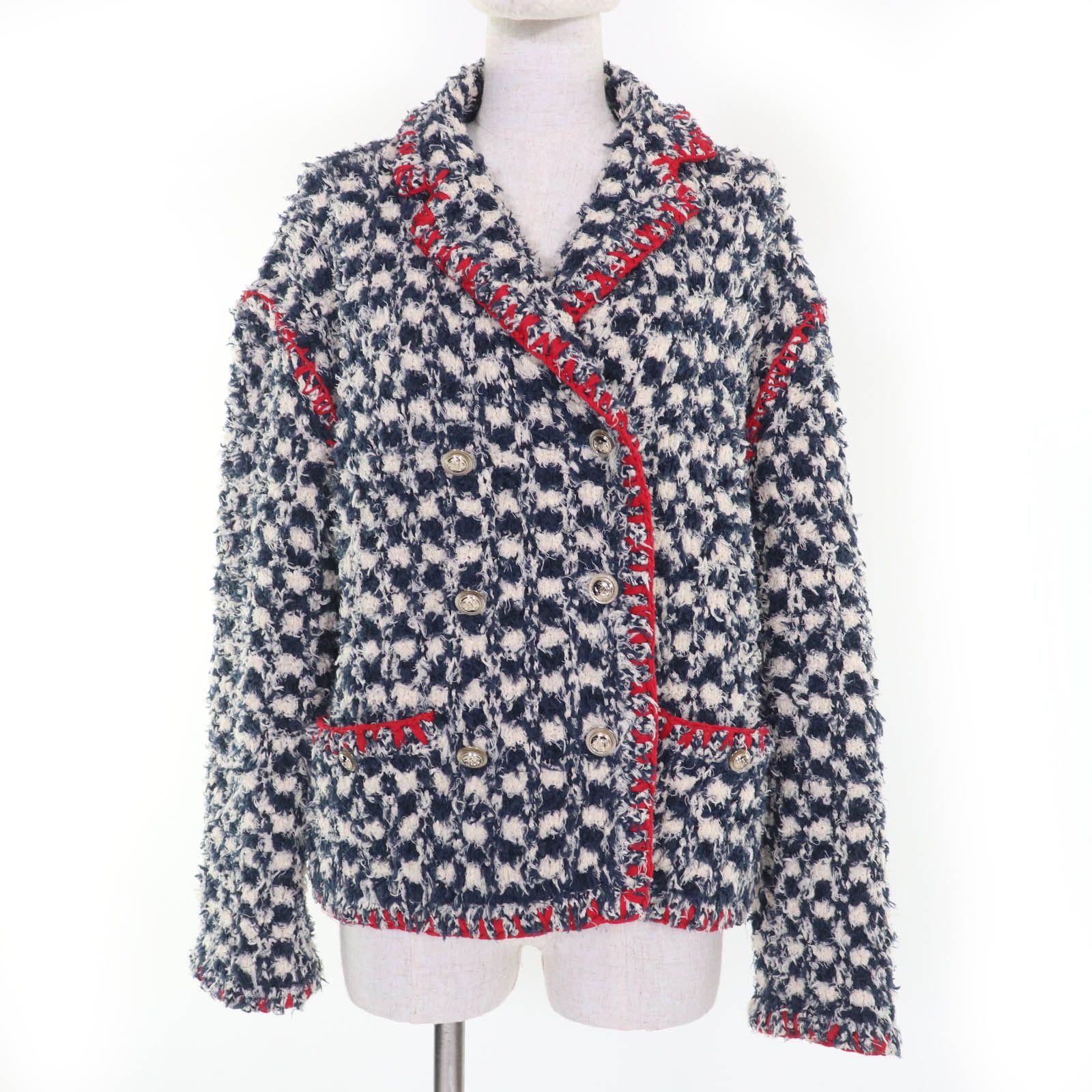 Chanel Chanel Chanel COCO Button Tweed Linen Jacket Cotton Outerwear P70340K10023 DUTY FREE for USA Size ONE SIZE - 1 Thumbnail