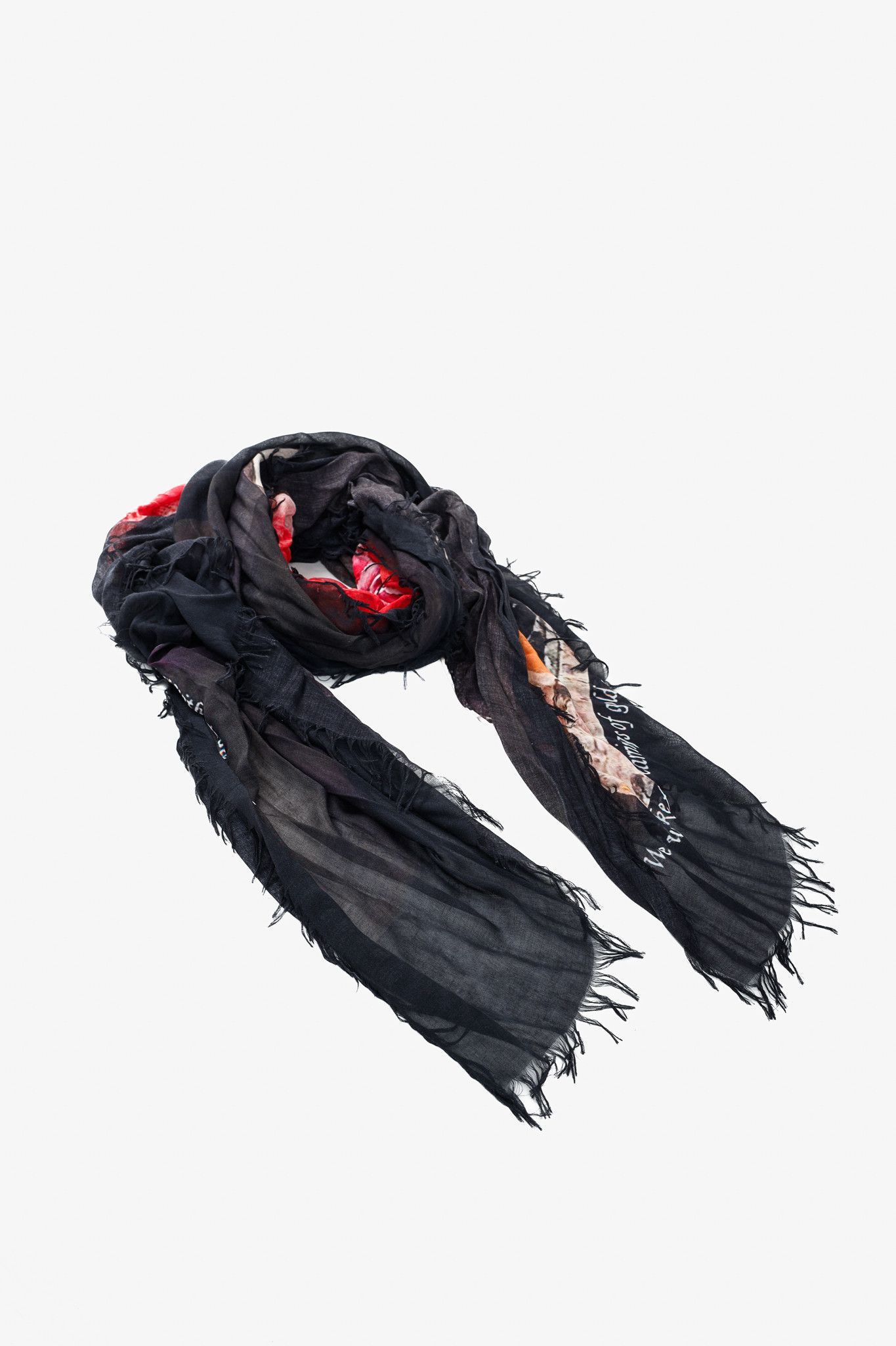 Designer Shulamite Woman Multicolour Fringed Blanket Scarf Size ONE SIZE - 1 Thumbnail