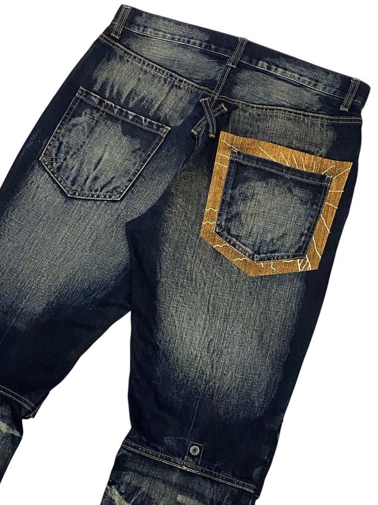 PPFM PPFM Double Waist Mud Wash Denim Pants Size US 32 / EU 48 - 7 Thumbnail