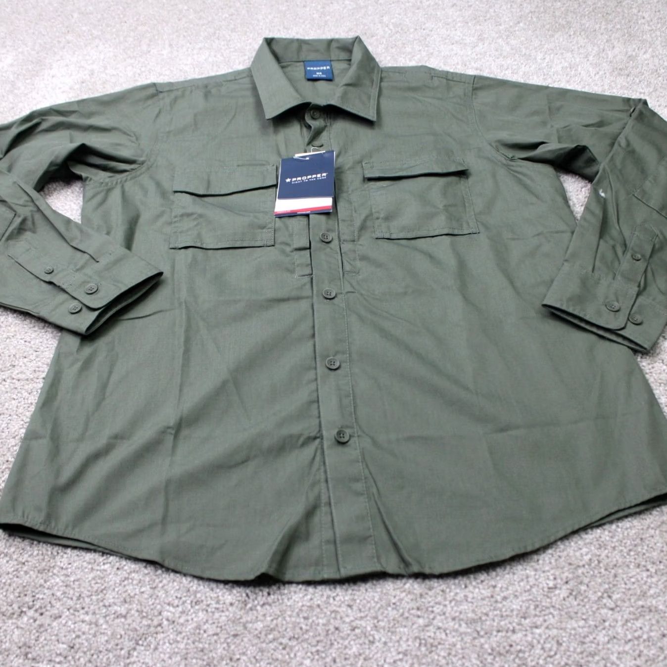 Propper Propper RevTac Shirt NWT Womens Medium Green Ripstop Stain-Resistant Long Sleeve Size M / US 6-8 / IT 42-44 - 2 Thumbnail
