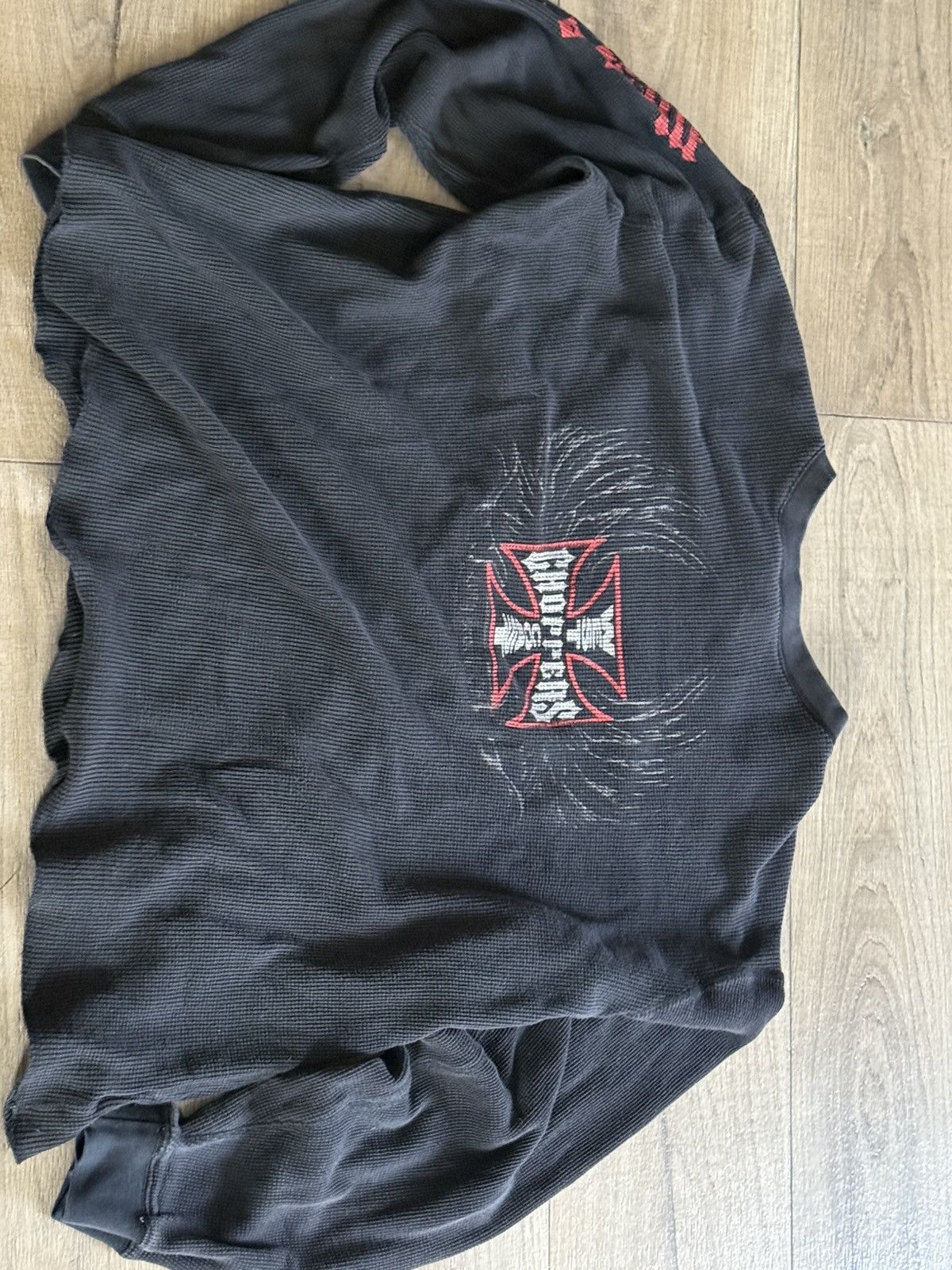 West Coast Choppers vintage west coast choppers waffle knit Size US XL / EU 56 / 4 - 1 Thumbnail