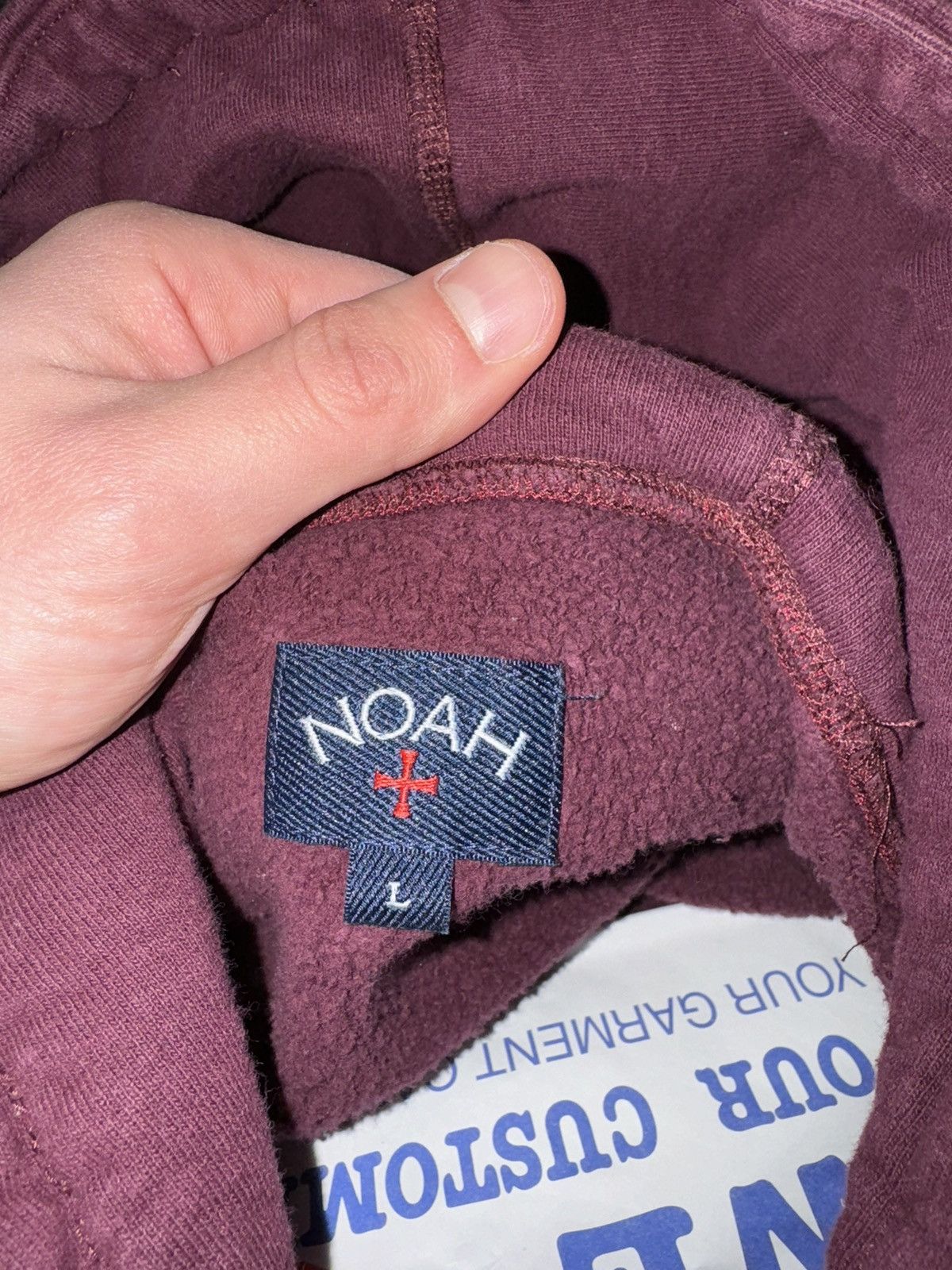 Noah Noah NY Burgundy Rose Print Hoodie Size L Size US L / EU 52-54 / 3 - 4 Thumbnail