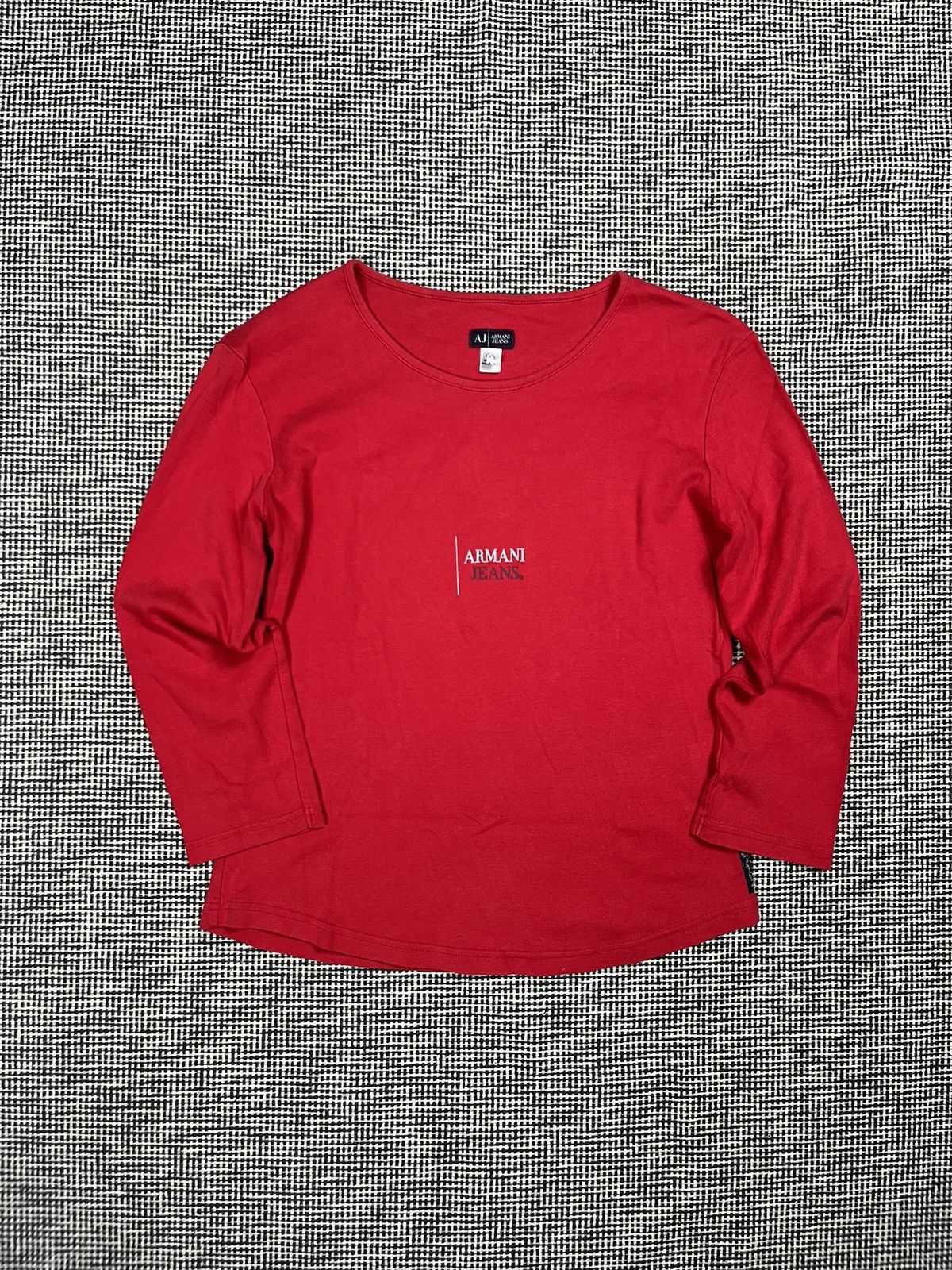 Armani × Vintage Armani jeans vintage y2k long sleeve t-shirt Size M / US 6-8 / IT 42-44 - 1 Thumbnail
