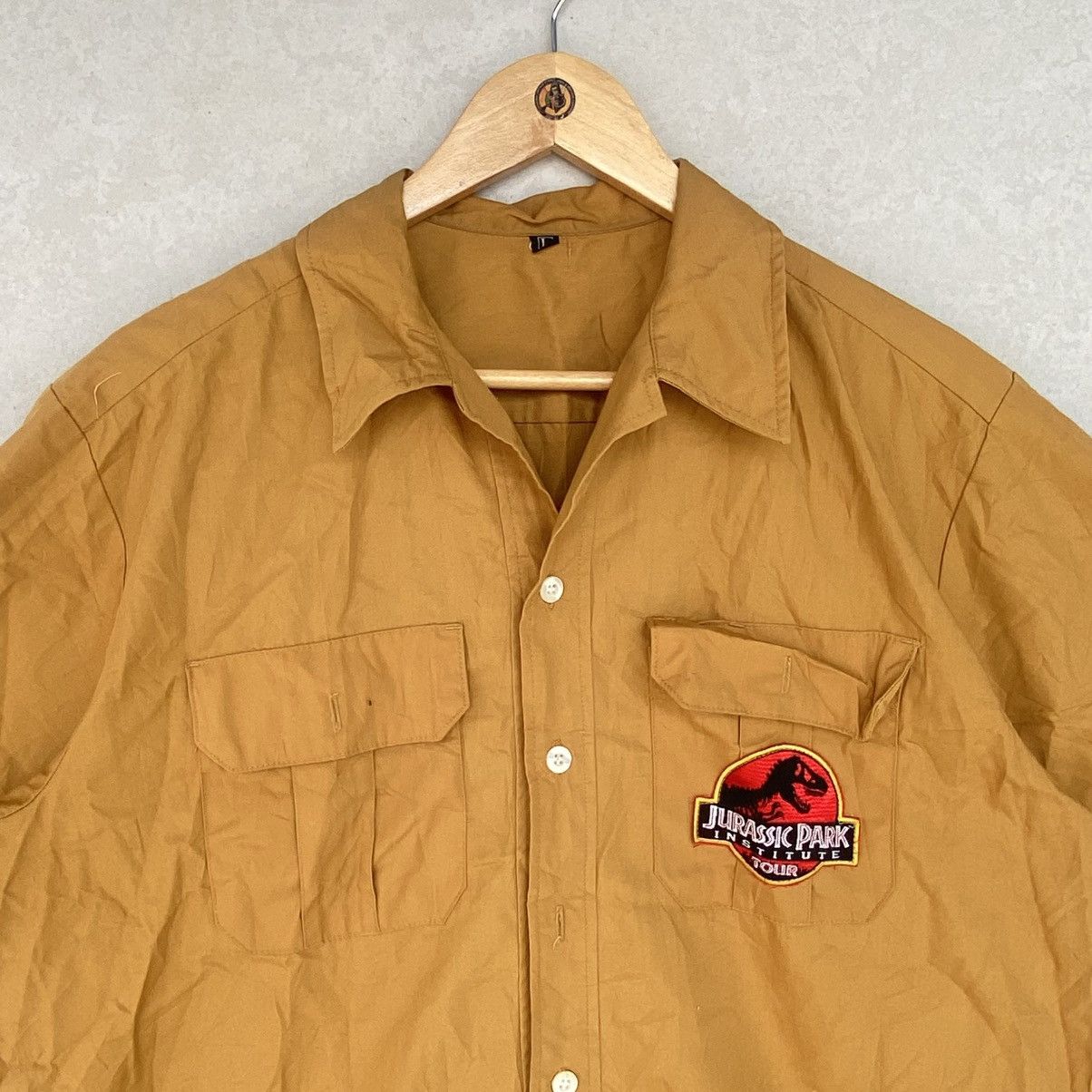 Other Vintage Jurassic Park Embroidered Logo Short Sleeve Tshirt Size US L / EU 52-54 / 3 - 4 Thumbnail
