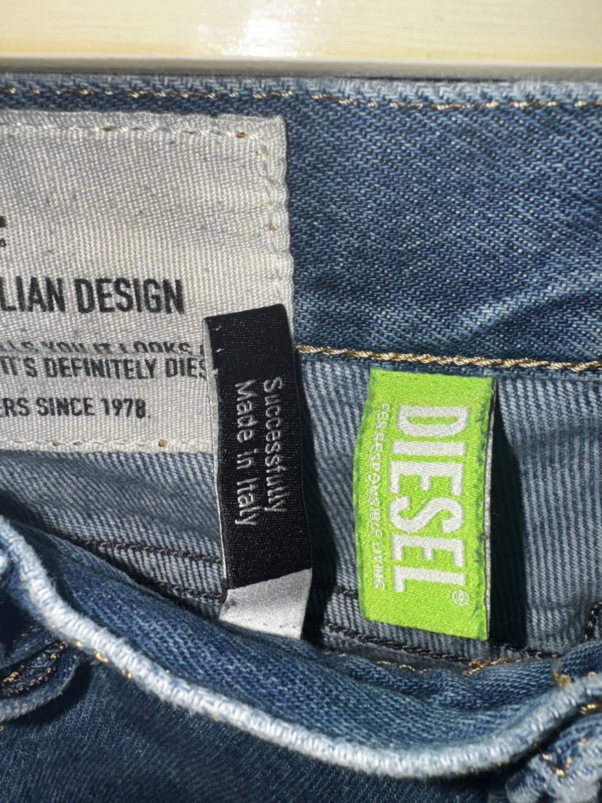 Diesel Diesel D-MACS Straight Jeans W29 L32 Size US 29 - 10 Thumbnail