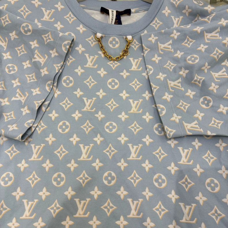 Louis Vuitton Louis Vuitton Round collar full logo short sleeve Size M / US 6-8 / IT 42-44 - 6 Thumbnail