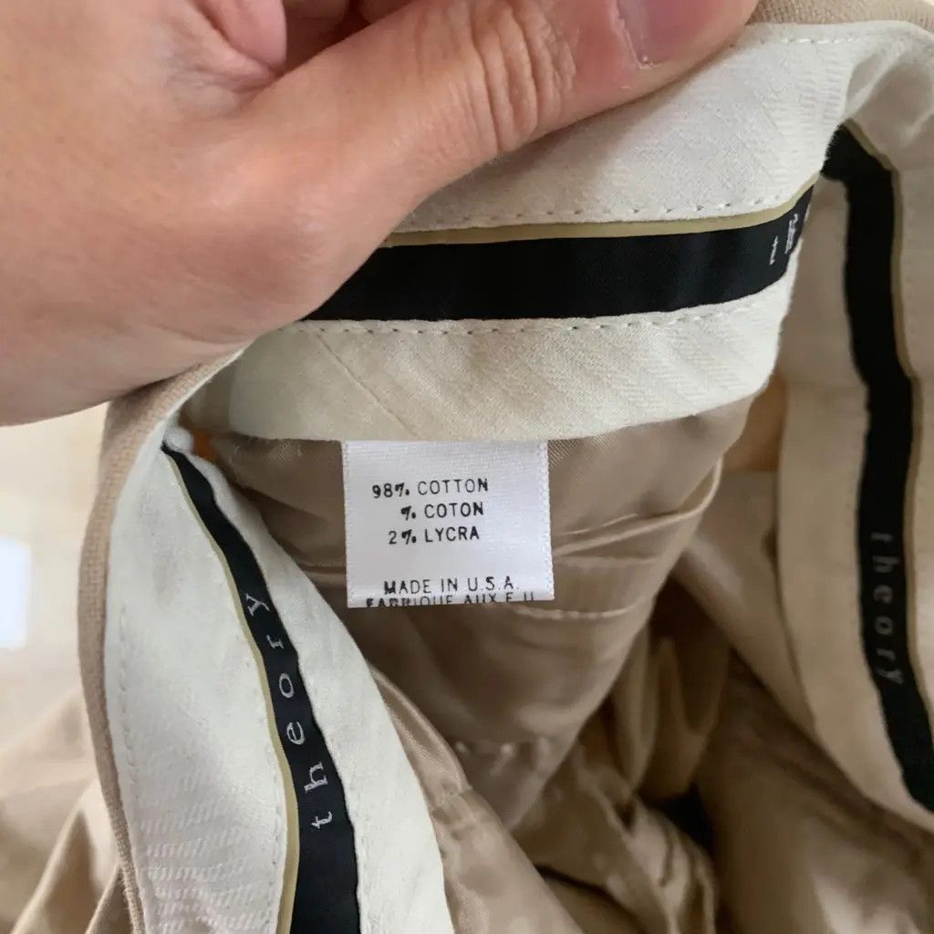 Theory Theory Beige Slim Trousers | Made in USA Size 27" / US 4 / IT 40 - 5 Thumbnail