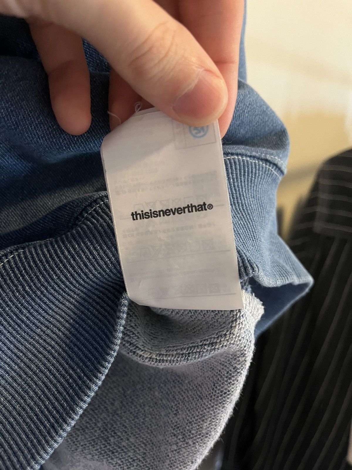 thisisneverthat Thisisneverthat Dyed Crewneck Sweatshirt Mid Blue Size US M / EU 48-50 / 2 - 7 Thumbnail