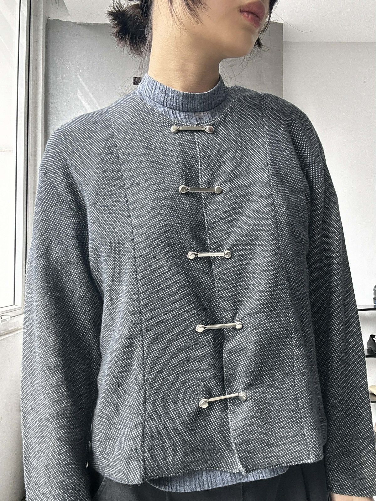 Y's for Men Y’s Collarless Bar-Closure Jacket Size US M / EU 48-50 / 2 - 3 Thumbnail