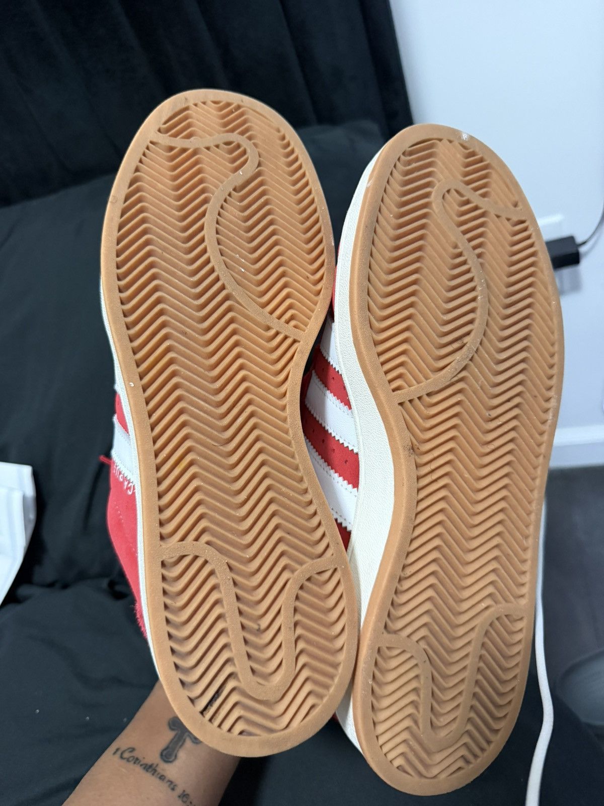 Adidas Adidas Campus Red – Men’s Size 10.5 Size US 10.5 / EU 43-44 - 2 Thumbnail