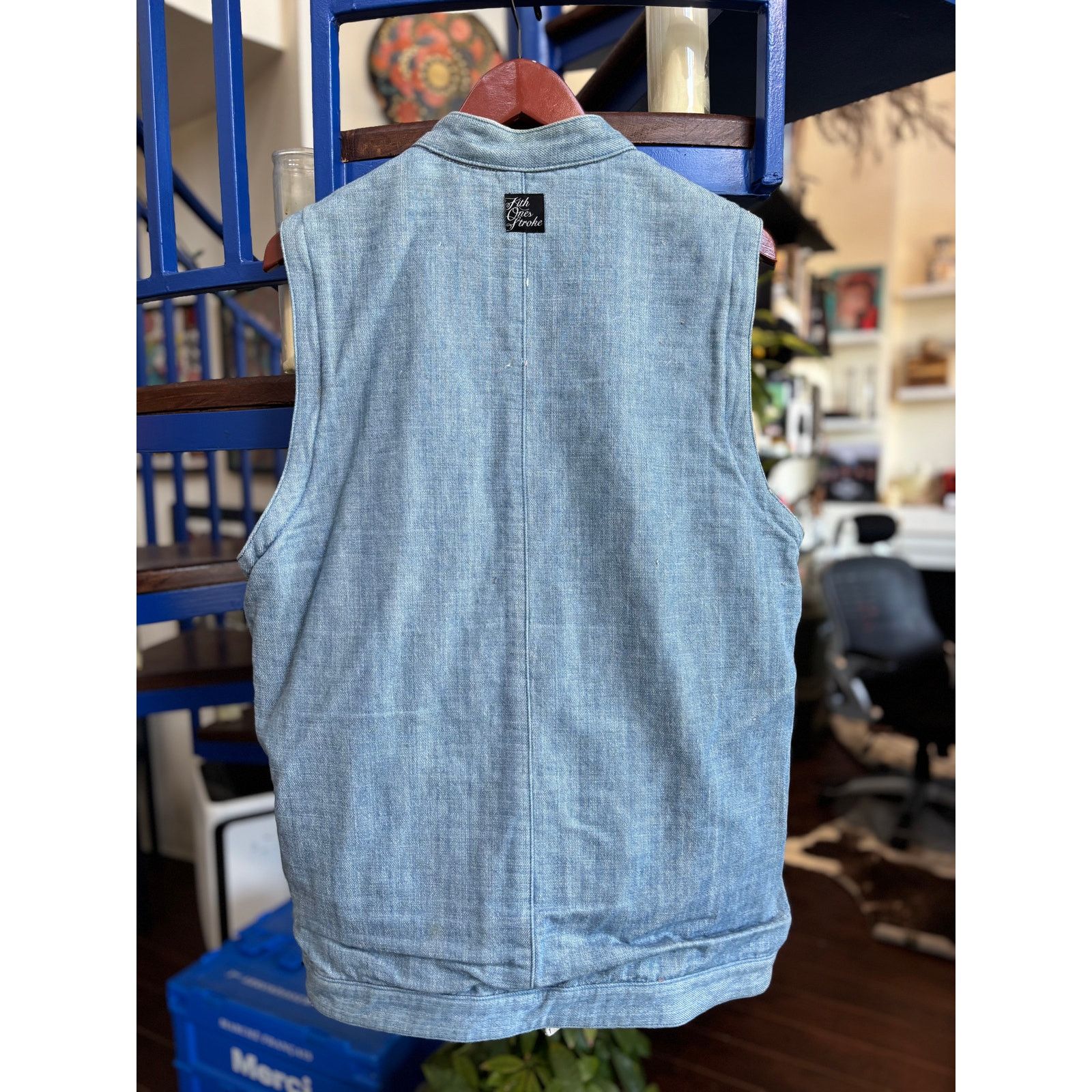 Kith Kith Tokyo x One Stroke Denim Zip Vest – Size M Size US M / EU 48-50 / 2 - 1 Thumbnail