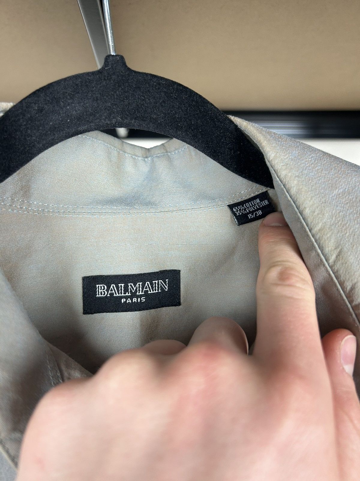 Balmain × Vintage Vintage Balmain shirt Size US L / EU 52-54 / 3 - 4 Thumbnail