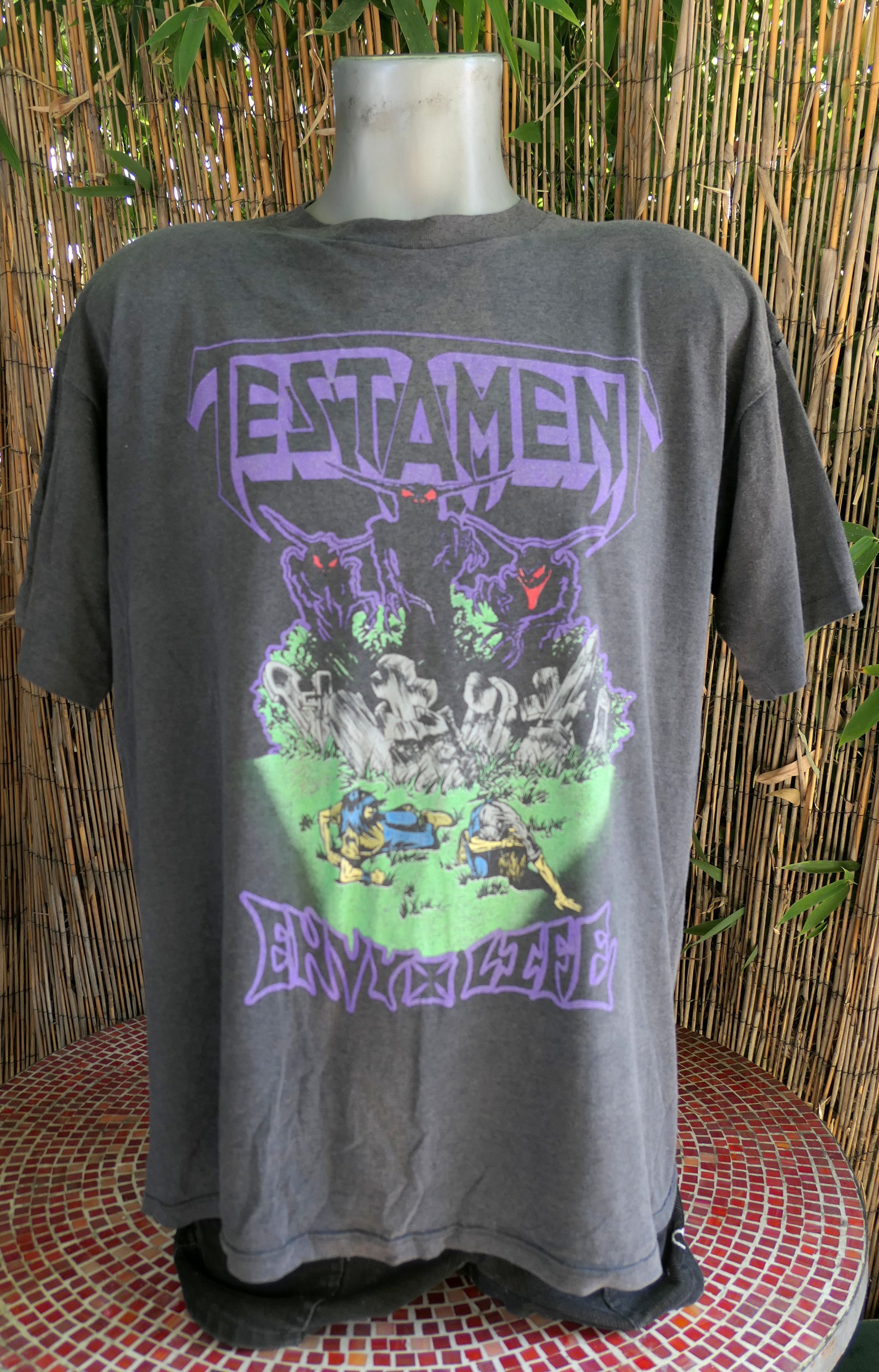 Vintage 90's Vintage 1990 TESTAMENT Envy Life Tour T Shirt XL Size US XL / EU 56 / 4 - 3 Thumbnail