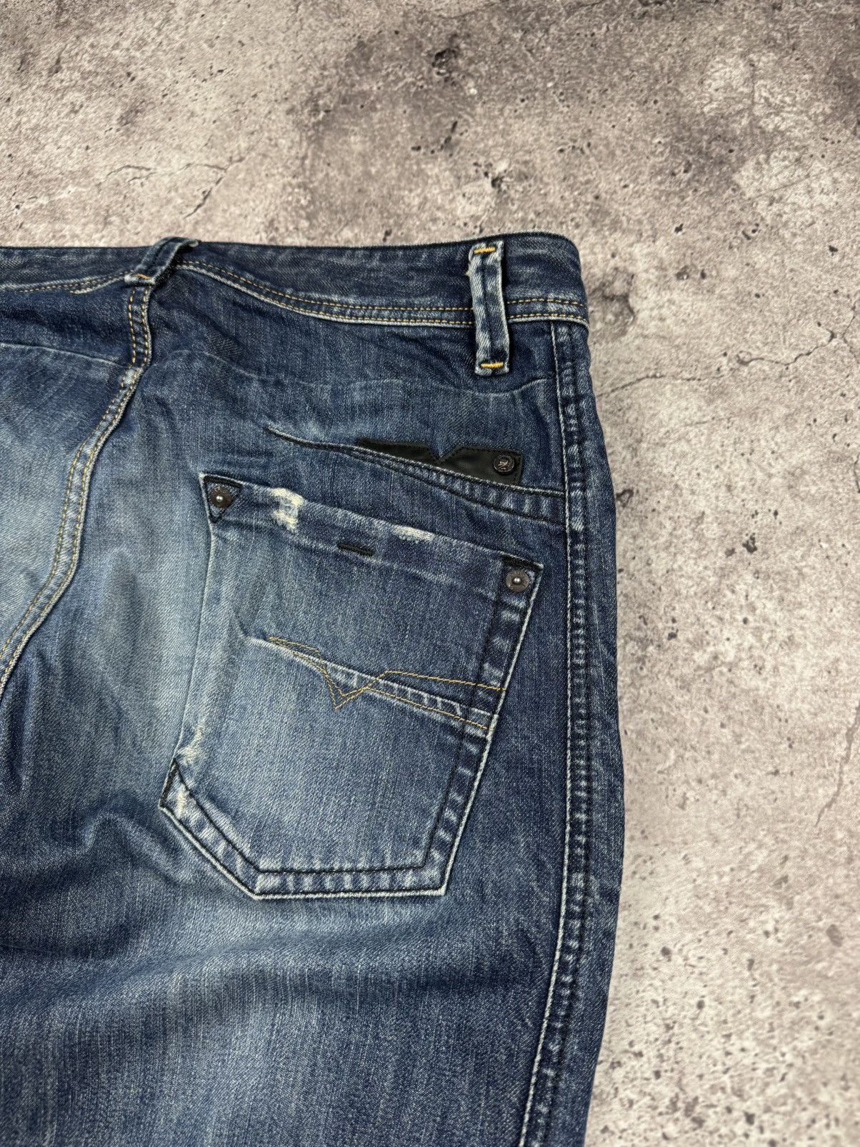 Diesel × Vintage CRAZY FLARED DIESEL JEANS If Six Was Nine japanese style Size US 31 - 3 Thumbnail
