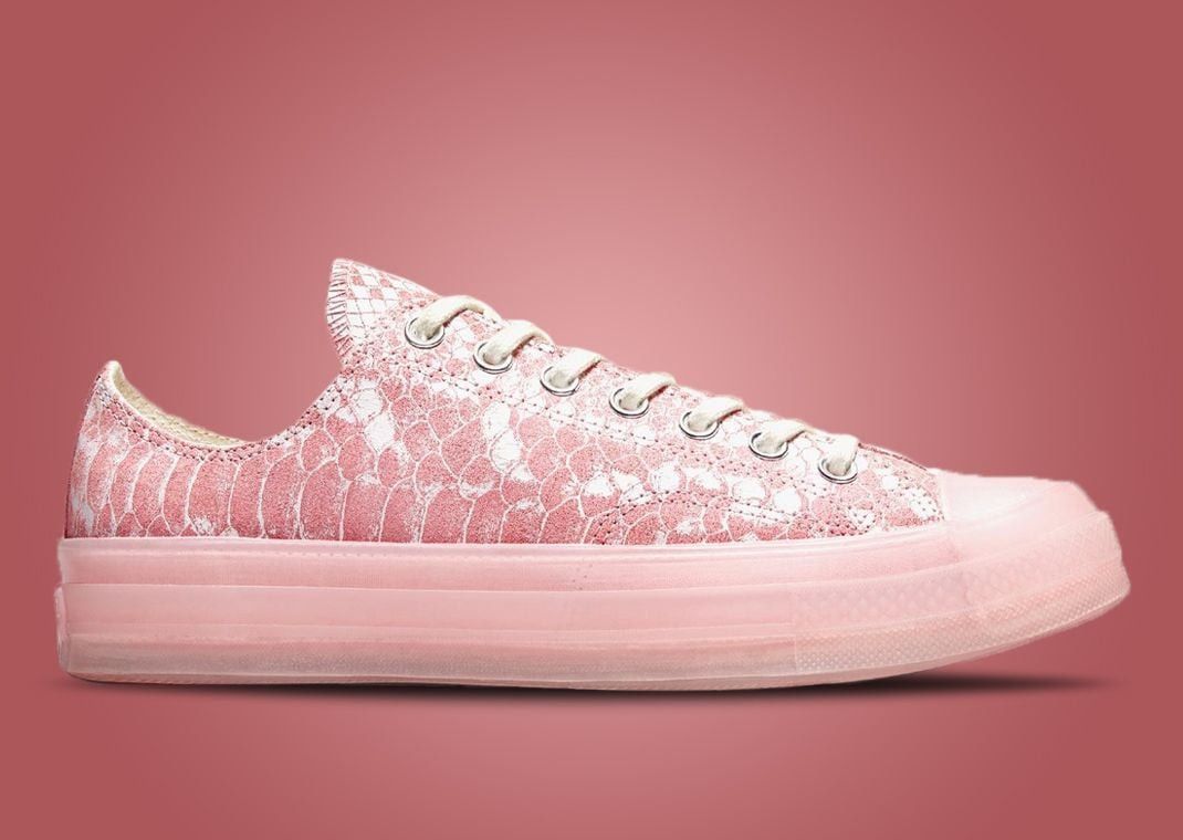 Converse 💚 2022 Golf Wang x Converse "Pink Python" Chuck 70 OX NEW Size US 9 / EU 42 - 3 Thumbnail