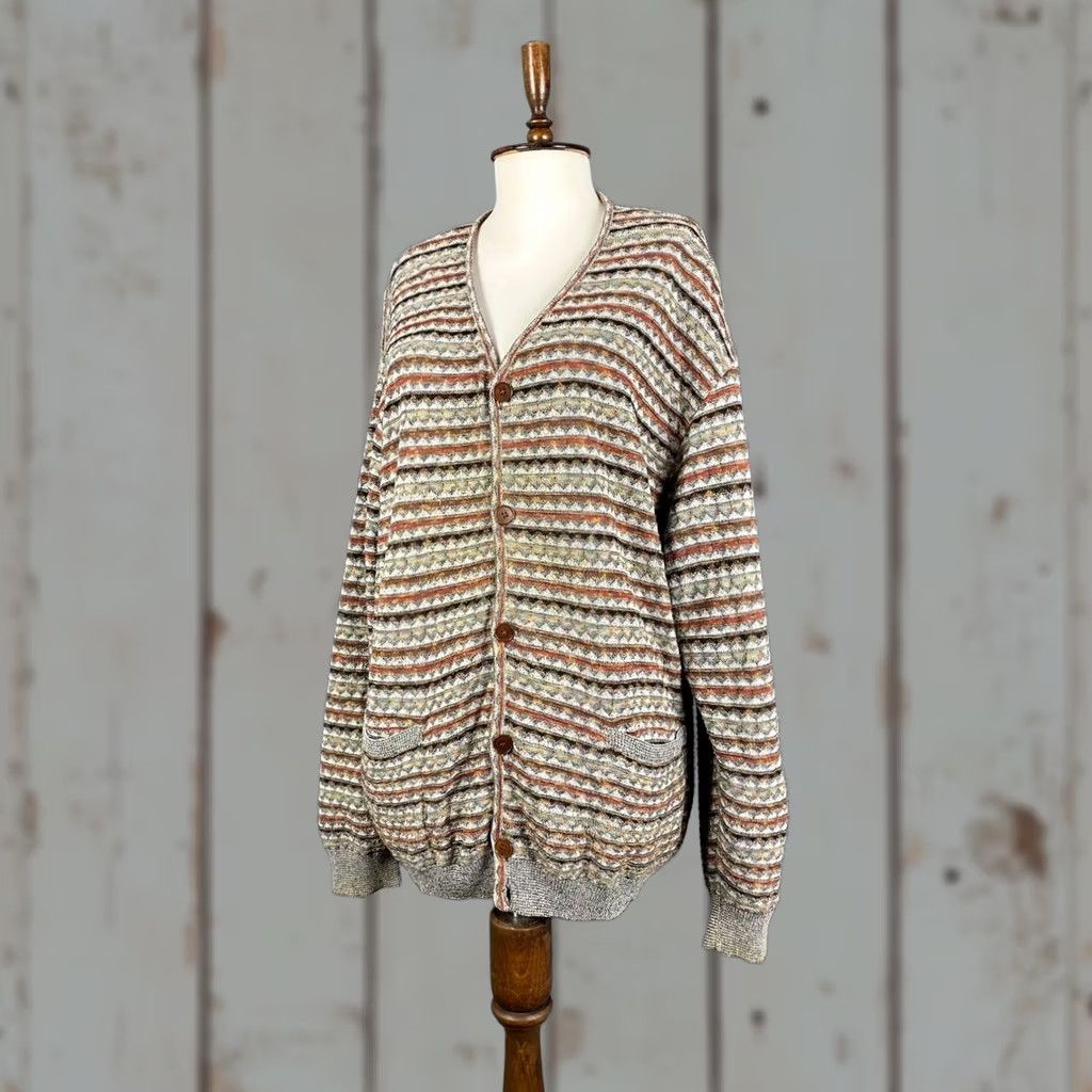 Missoni Missoni Sweater Mens XL Sport Men Cardigan Multicolor Viscose Long Sleeve Button Size US XL / EU 56 / 4 - 1 Thumbnail
