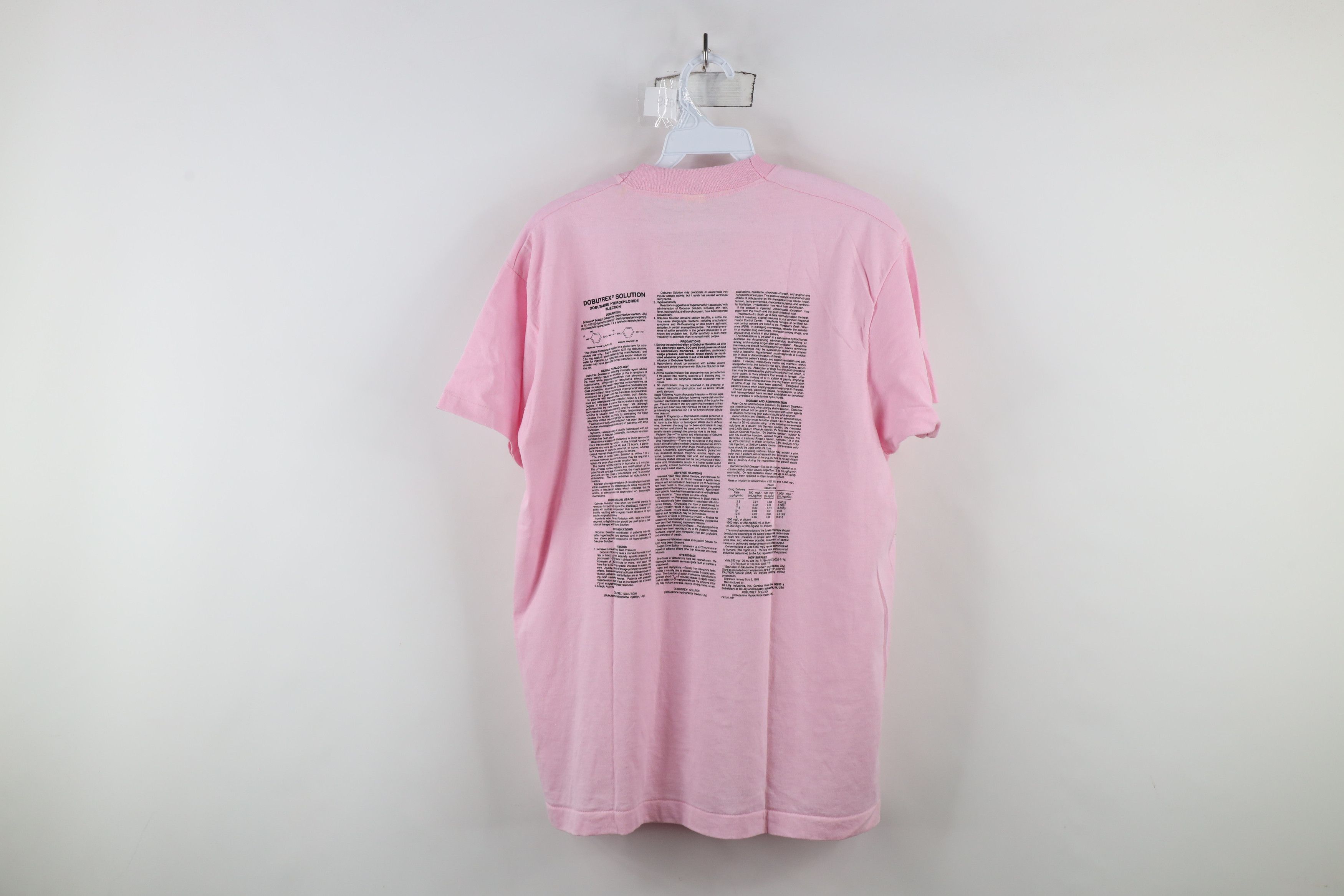Vintage Vintage 80s 90s Dobutamine Heart Failure T-Shirt Pink USA Size XL / US 12-14 / IT 48-50 - 8 Thumbnail