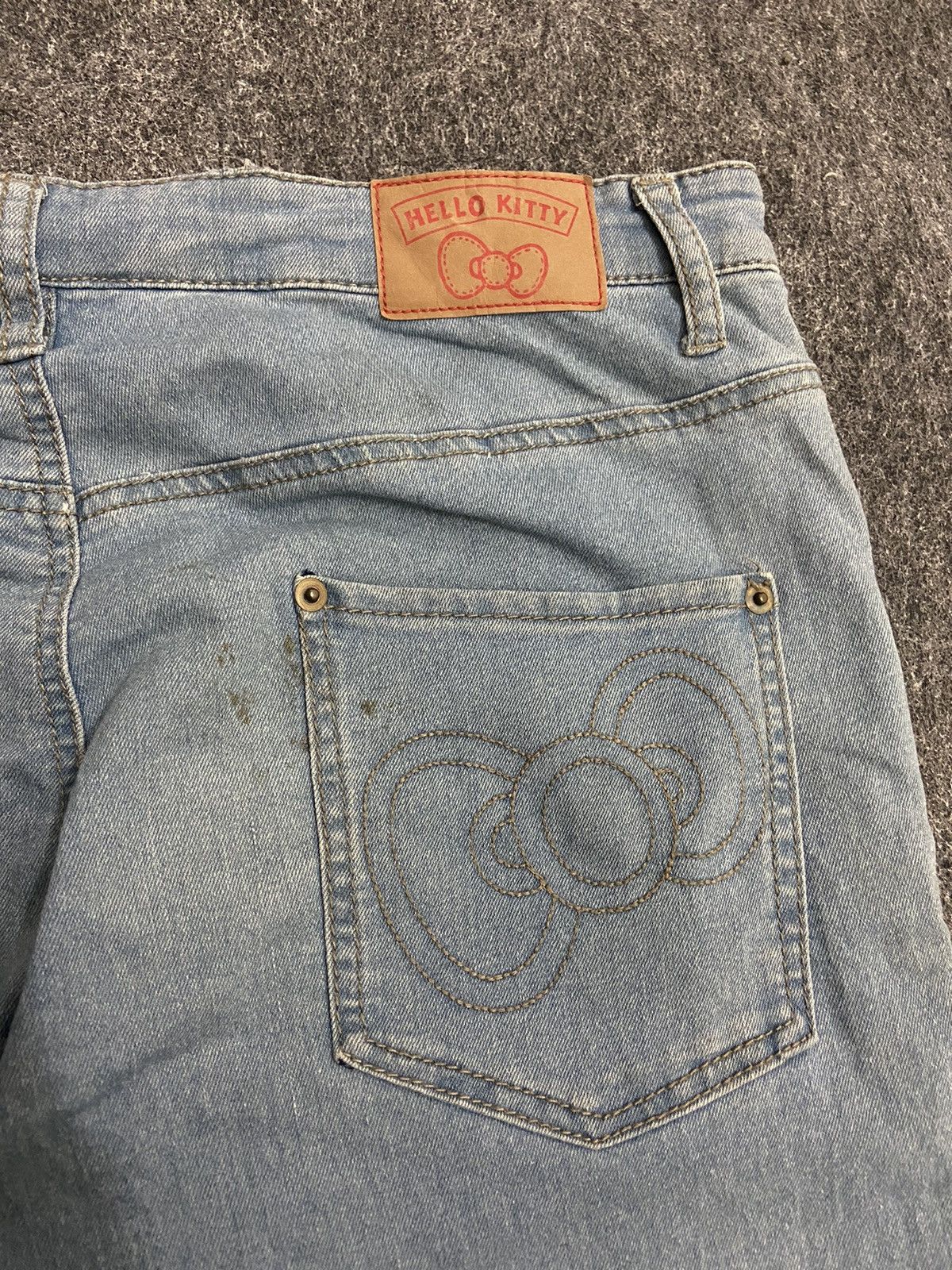Hysteric Glamour × Japanese Brand vintage y2k denim pants hello kitty baggy pants Size 33" - 3 Thumbnail