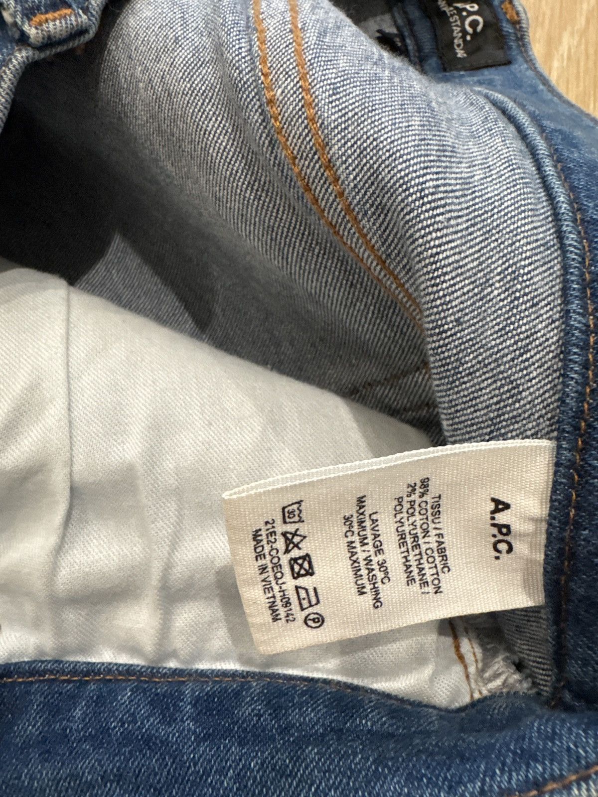 A.P.C. A.P.C. Middle Standard Jeans Size US 30 / EU 46 - 2 Thumbnail