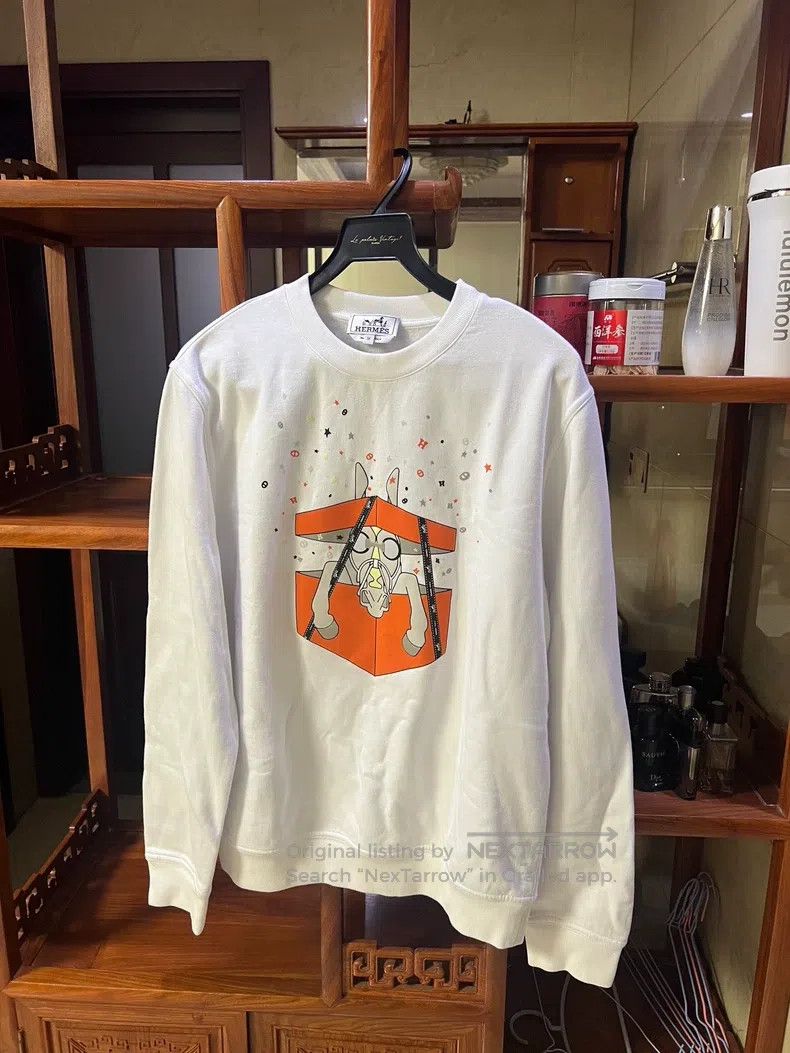 Hermes Hermes White hoodie Size US M / EU 48-50 / 2 - 1 Thumbnail