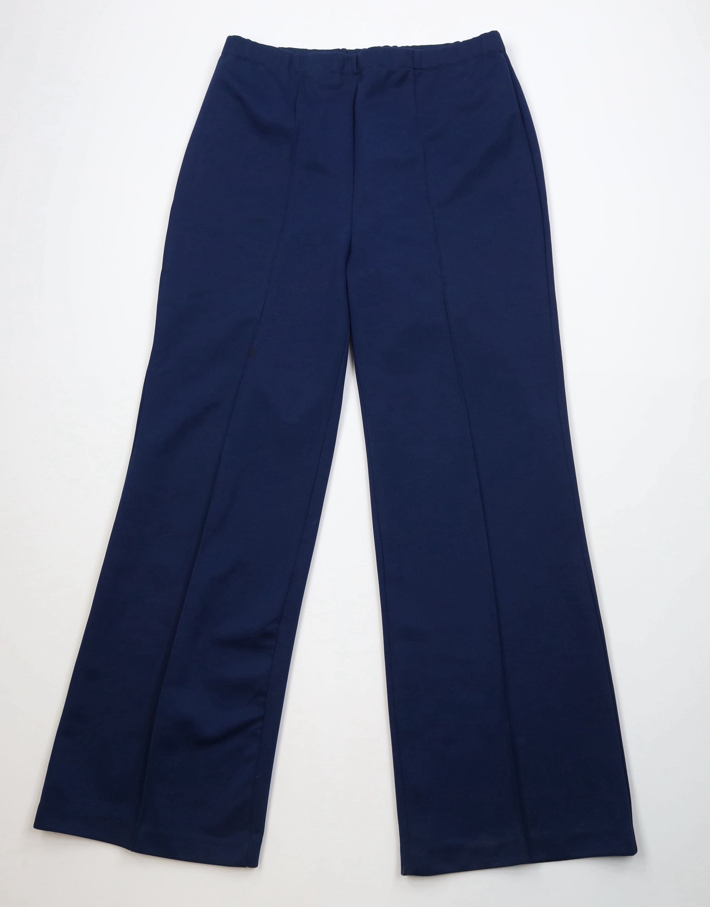 Vintage Vintage 70s Streetwear Knit Bell Bottoms Pants Navy Blue USA Size 38" / US 16 / IT 52 - 1 Thumbnail