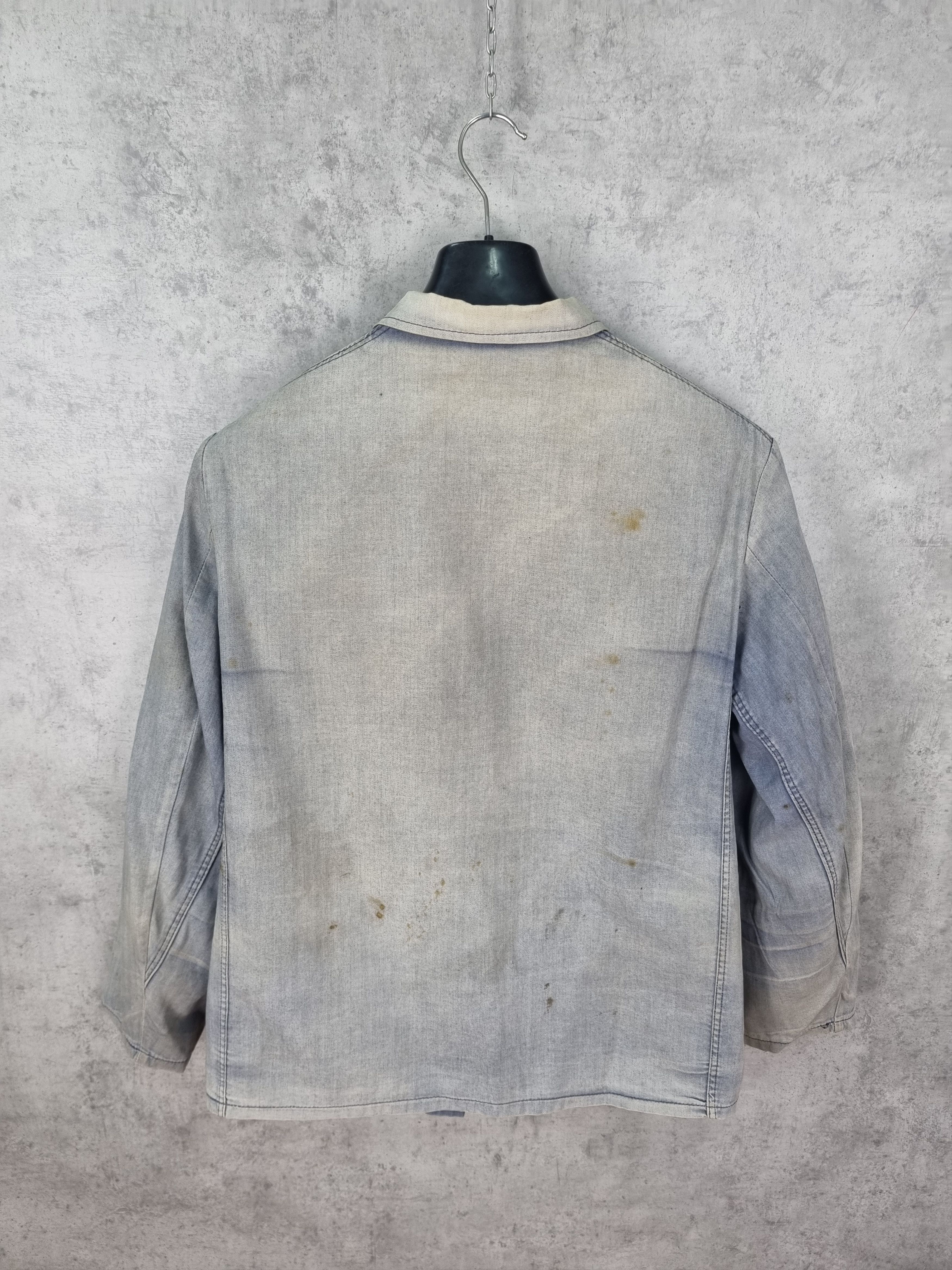 Vintage Unique Destroyed Faded Dirty Painted Worker Vintage Jacket Size US XXL / EU 58 / 5 - 10 Thumbnail
