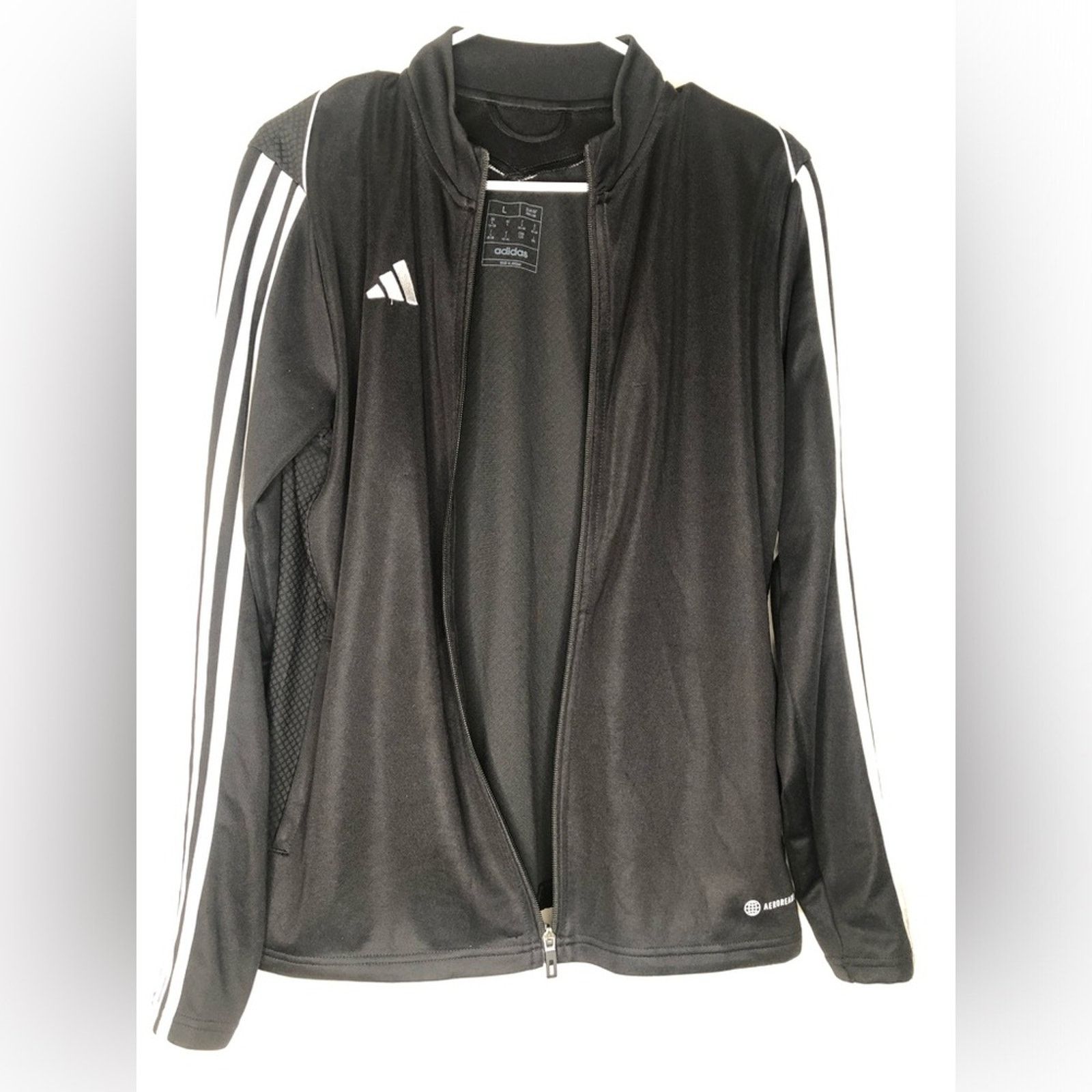 Adidas Adidas Black Aerospace Slim Fit Full-Zip Jacket— Large Size US L / EU 52-54 / 3 - 6 Thumbnail