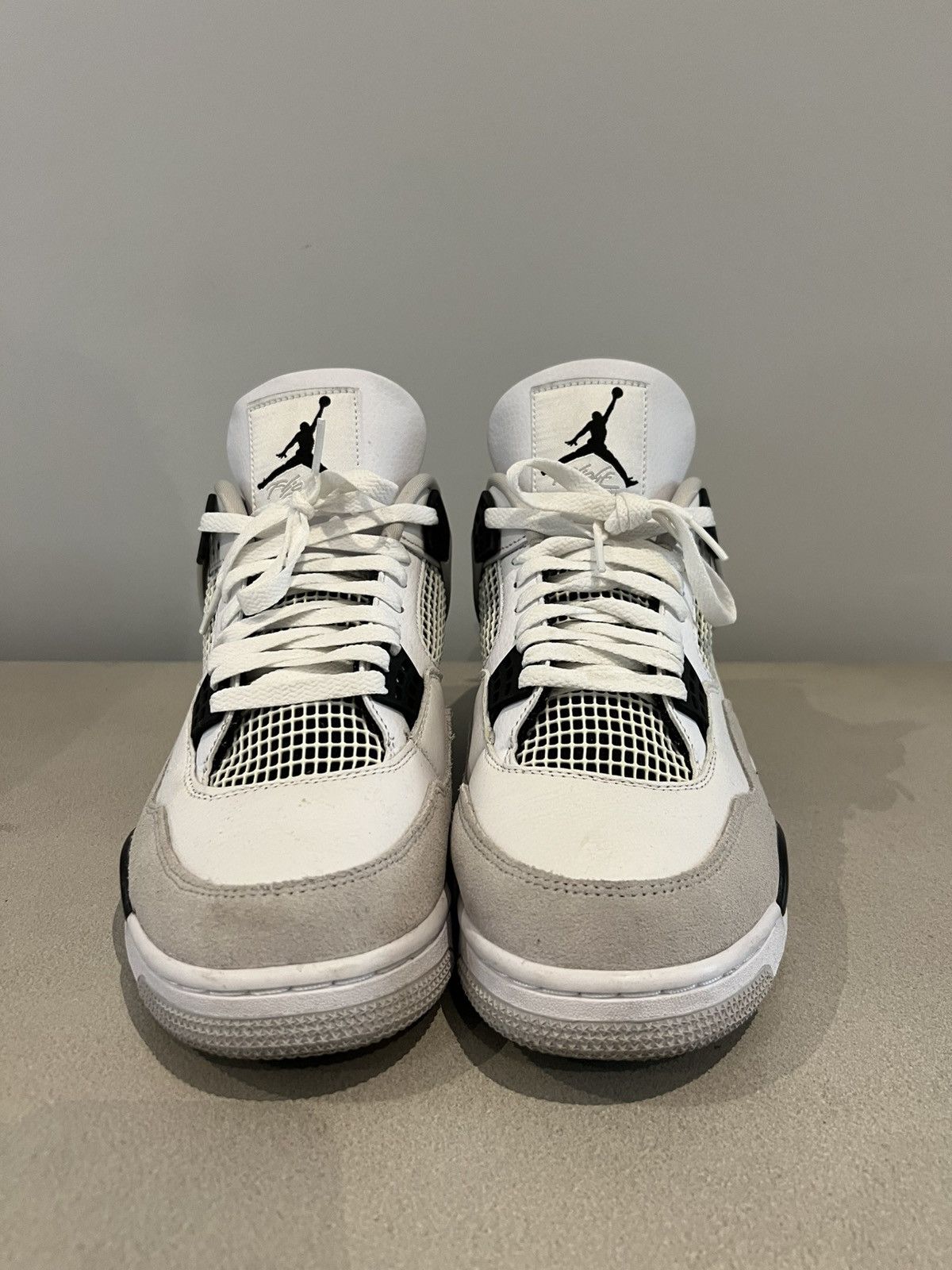Jordan Brand Air Jordan 4 Retro Military Black White/Black/Neutral Grey Size US 10.5 / EU 43-44 - 3 Thumbnail