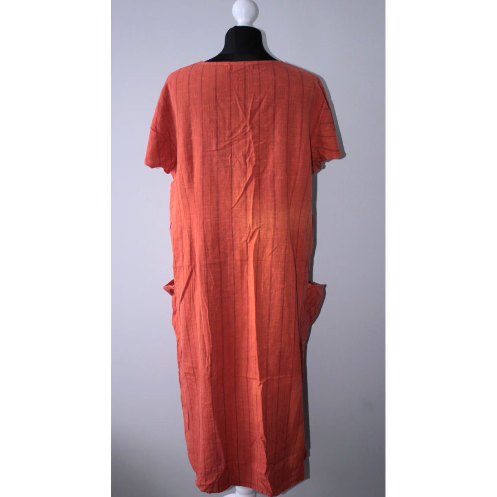 Vintage Gudrun Sjoden womens long dress Orange XL Size XL / US 12-14 / IT 48-50 - 4 Thumbnail