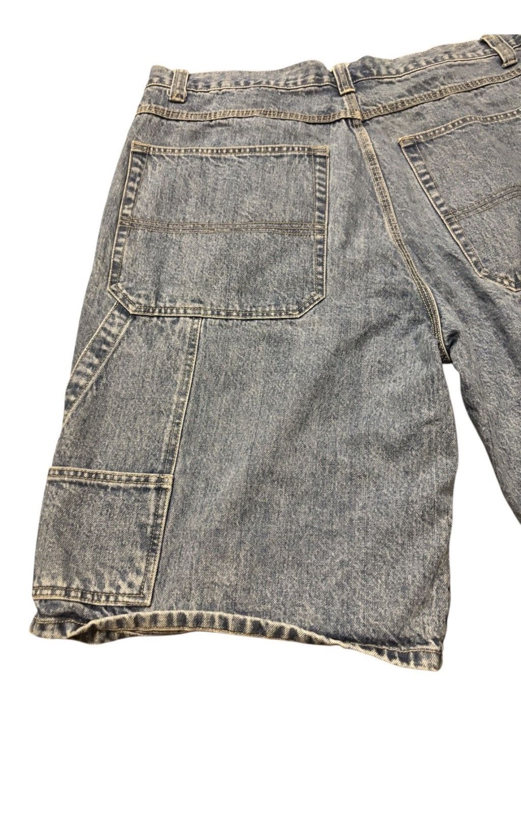 Marithe + Francois Girbaud Girbaud Shorts Mens 40 Blue Denim Cargo Vintage 90s Marithe Size US 40 / EU 56 - 7 Thumbnail
