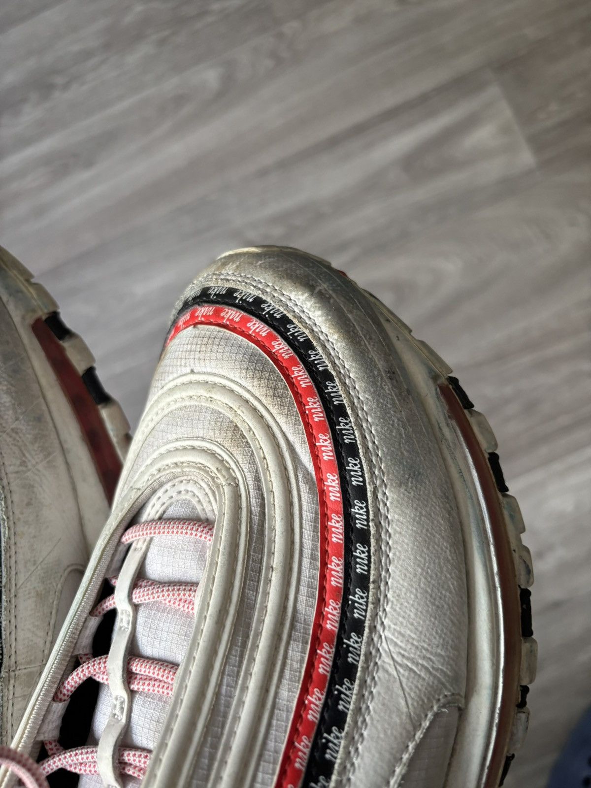 Nike Nike Air Max 97 Script Swoosh Sneakers Size US 10.5 / EU 43-44 - 5 Thumbnail