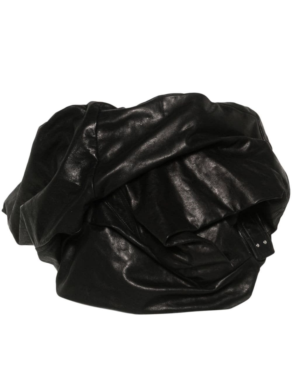 Rick Owens DRAPED LEATHER BUSTIER Size S / US 4 / IT 40 - 1 Thumbnail