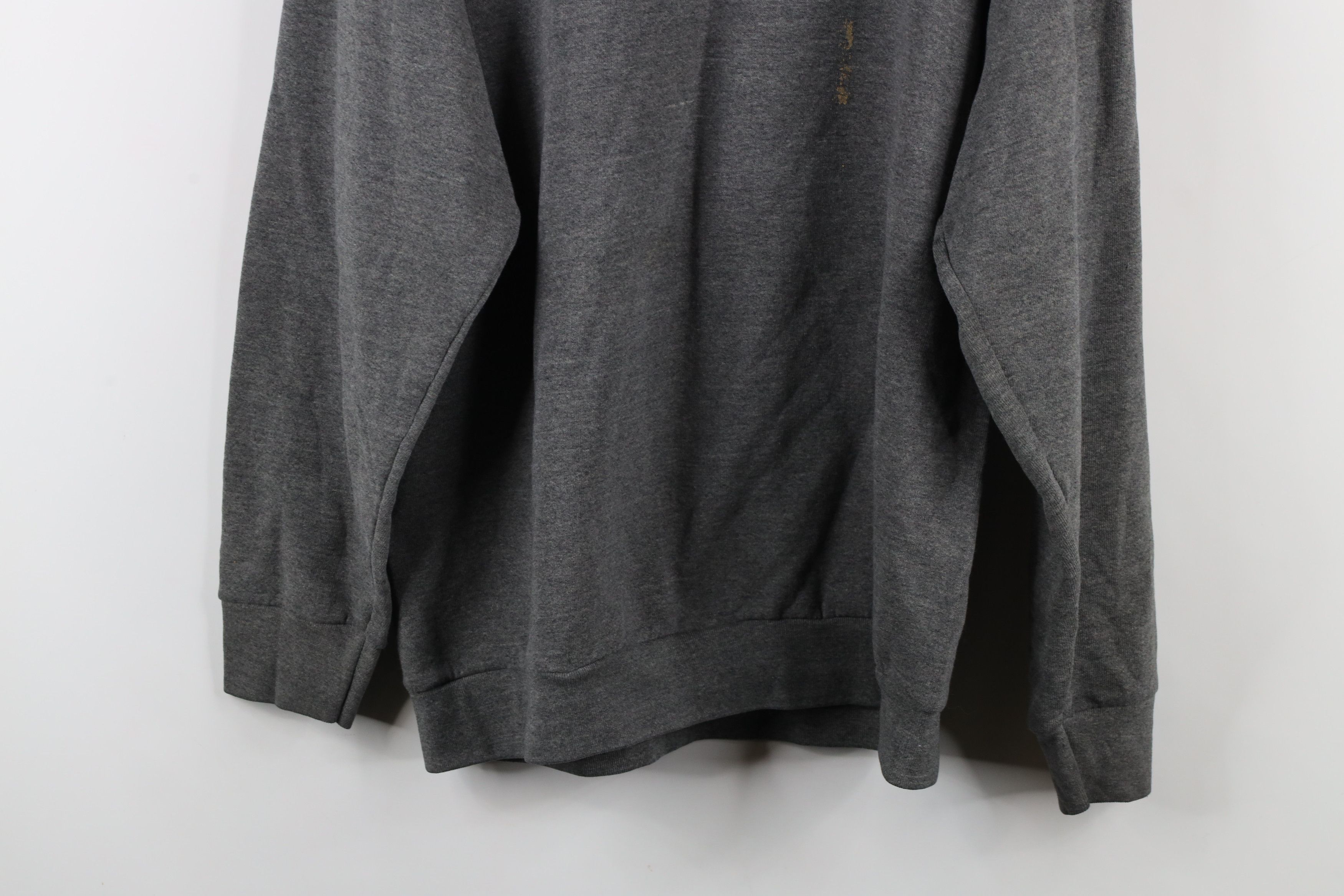 Vintage Vintage 90s Streetwear Blank Crewneck Sweatshirt Gray Size US L / EU 52-54 / 3 - 12 Thumbnail