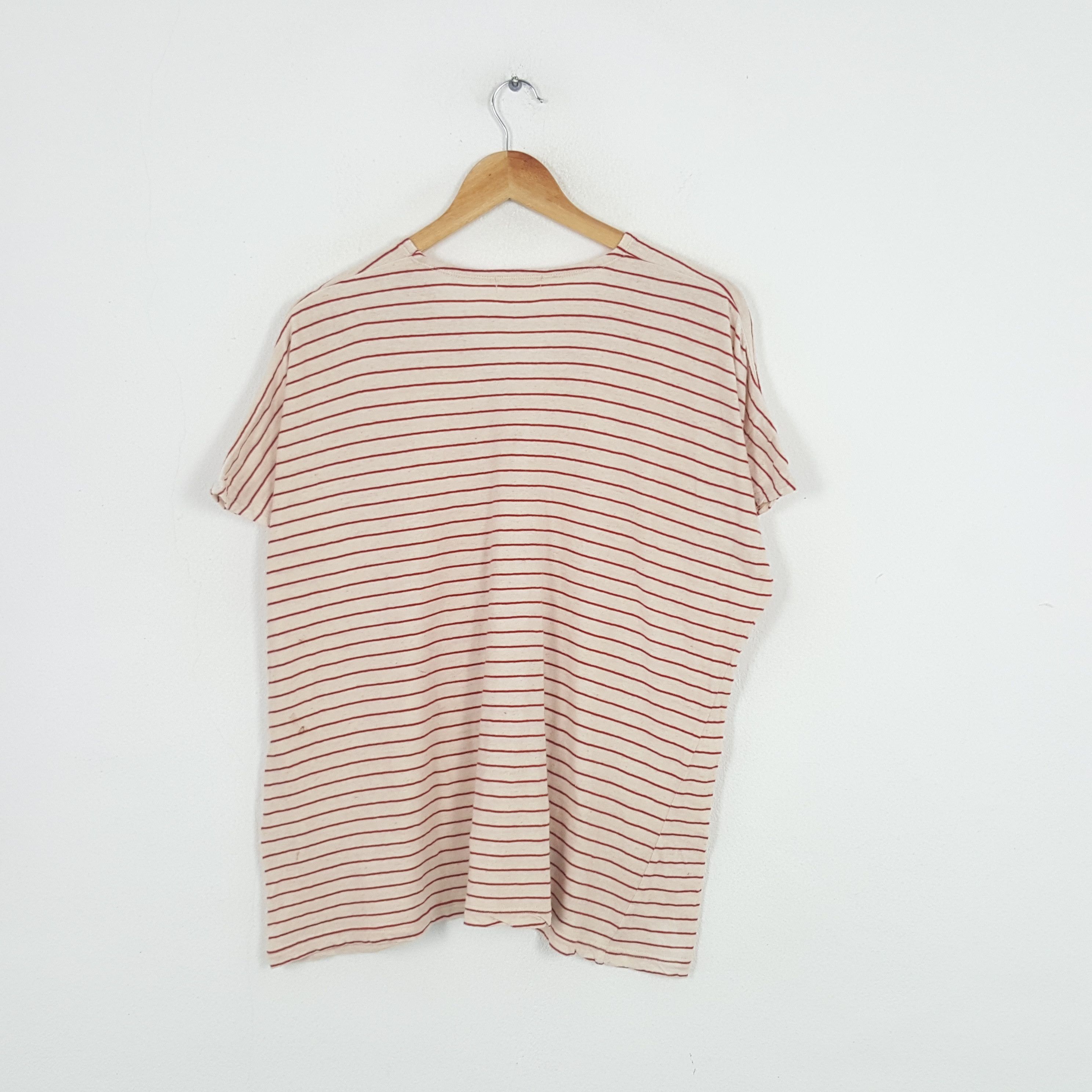 Issey Miyake × Japanese Brand × Vintage Vintage Plantation by Issey Miyake Japanese Stripe Tshirt Size M / US 6-8 / IT 42-44 - 2 Thumbnail