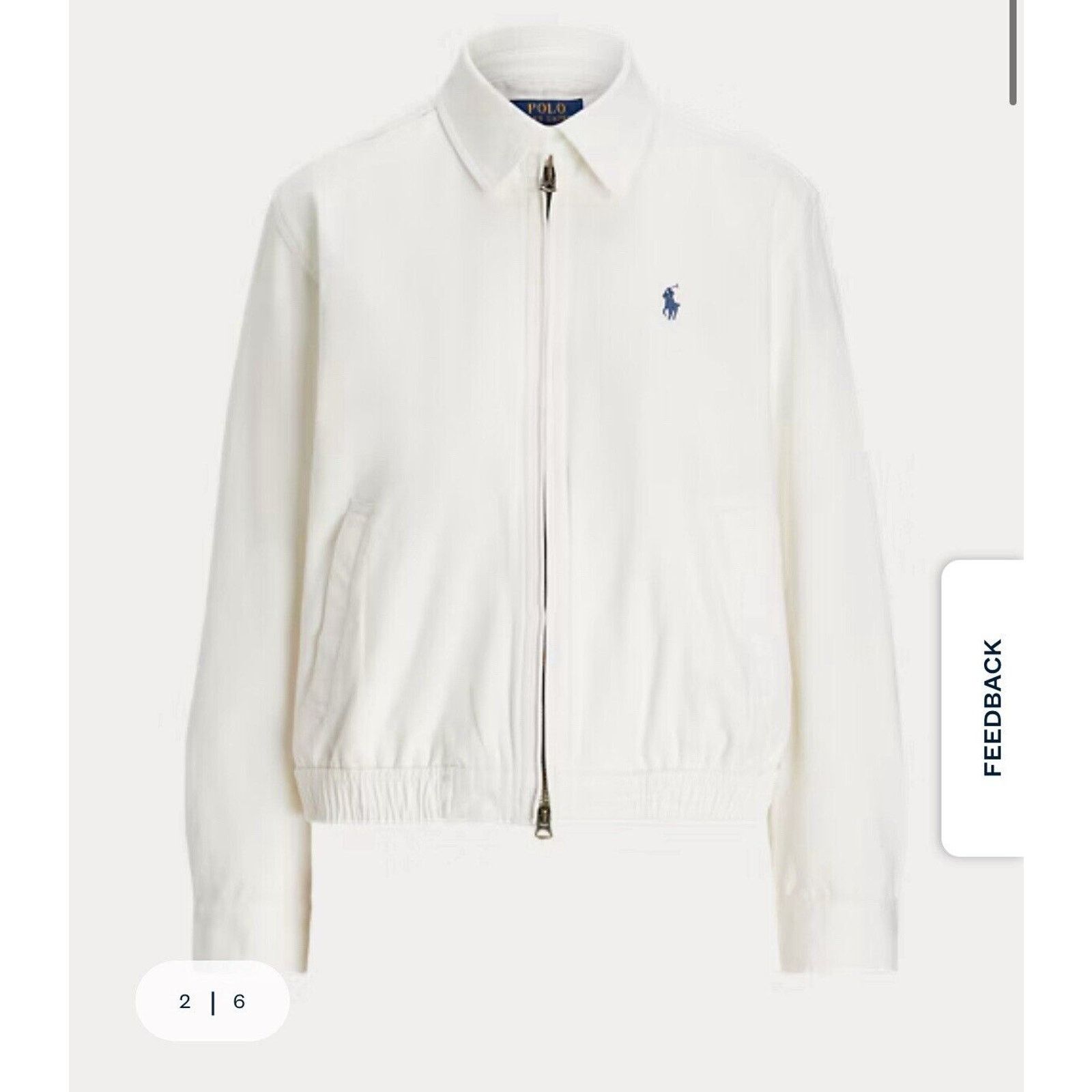 Polo Ralph Lauren NWT Polo Ralph Lauren Women's Cotton Twill JACKET White XS Size XS / US 0-2 / IT 36-38 - 9 Thumbnail