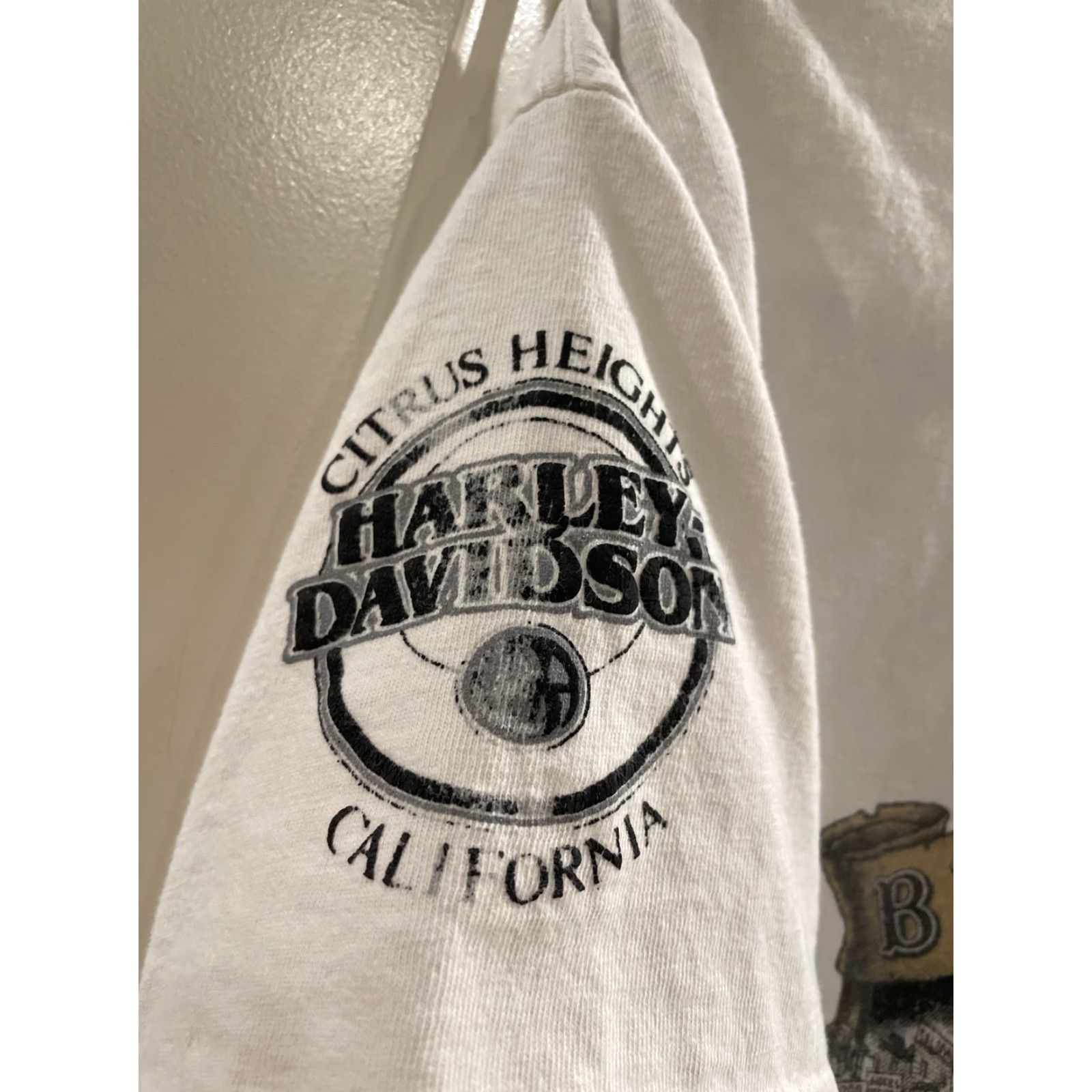 Harley Davidson VTG Harley-Davidson Shirt Mens T-Shirt 1990s Sturgis South Dakota Harley Davidson Logo 90s Biker Cotton Blend White Short Sleeve Crew Neck Size L Size US L / EU 52-54 / 3 - 5 Thumbnail