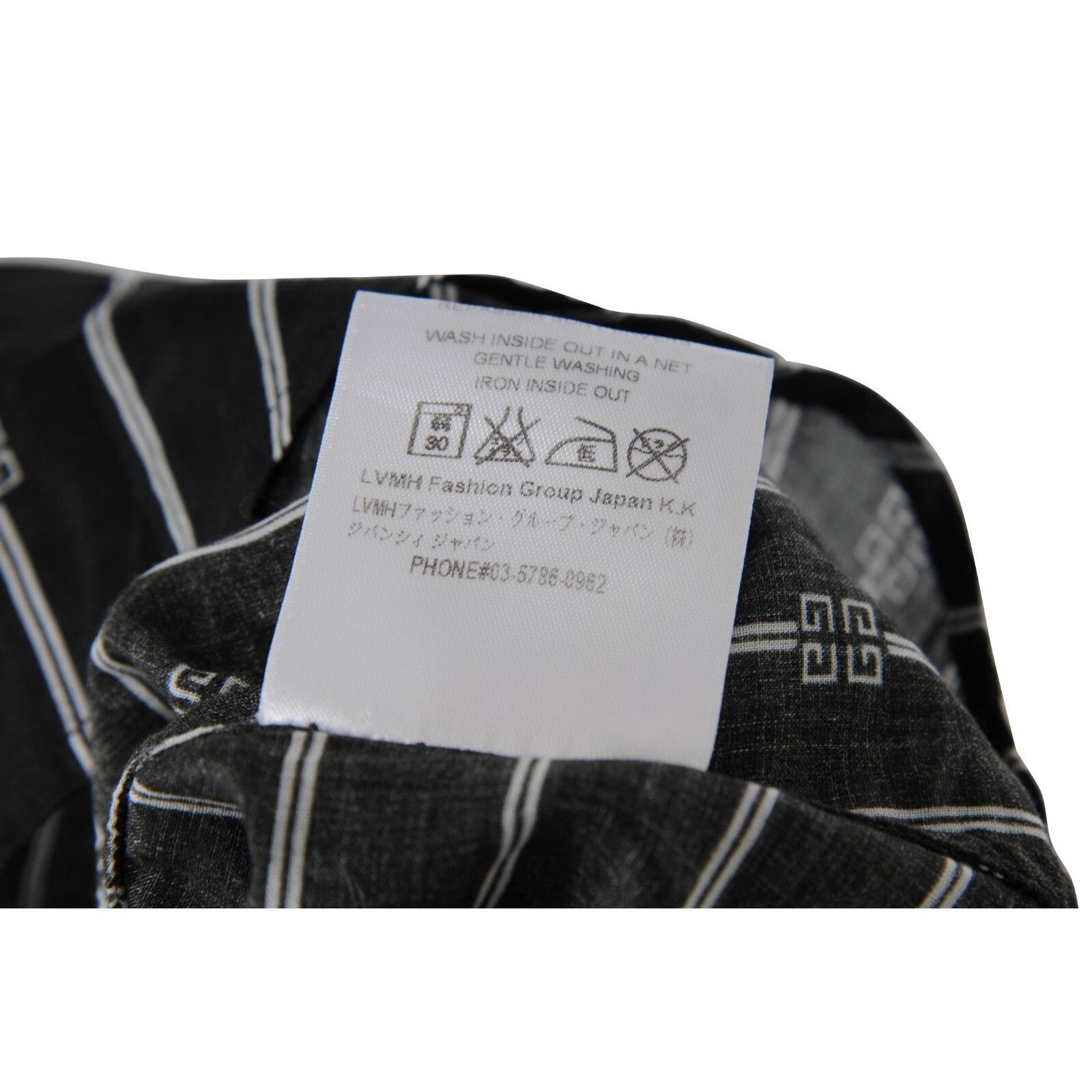 Givenchy Striped Logo Button Down Shirt 41 Black White Size US M / EU 48-50 / 2 - 8 Thumbnail